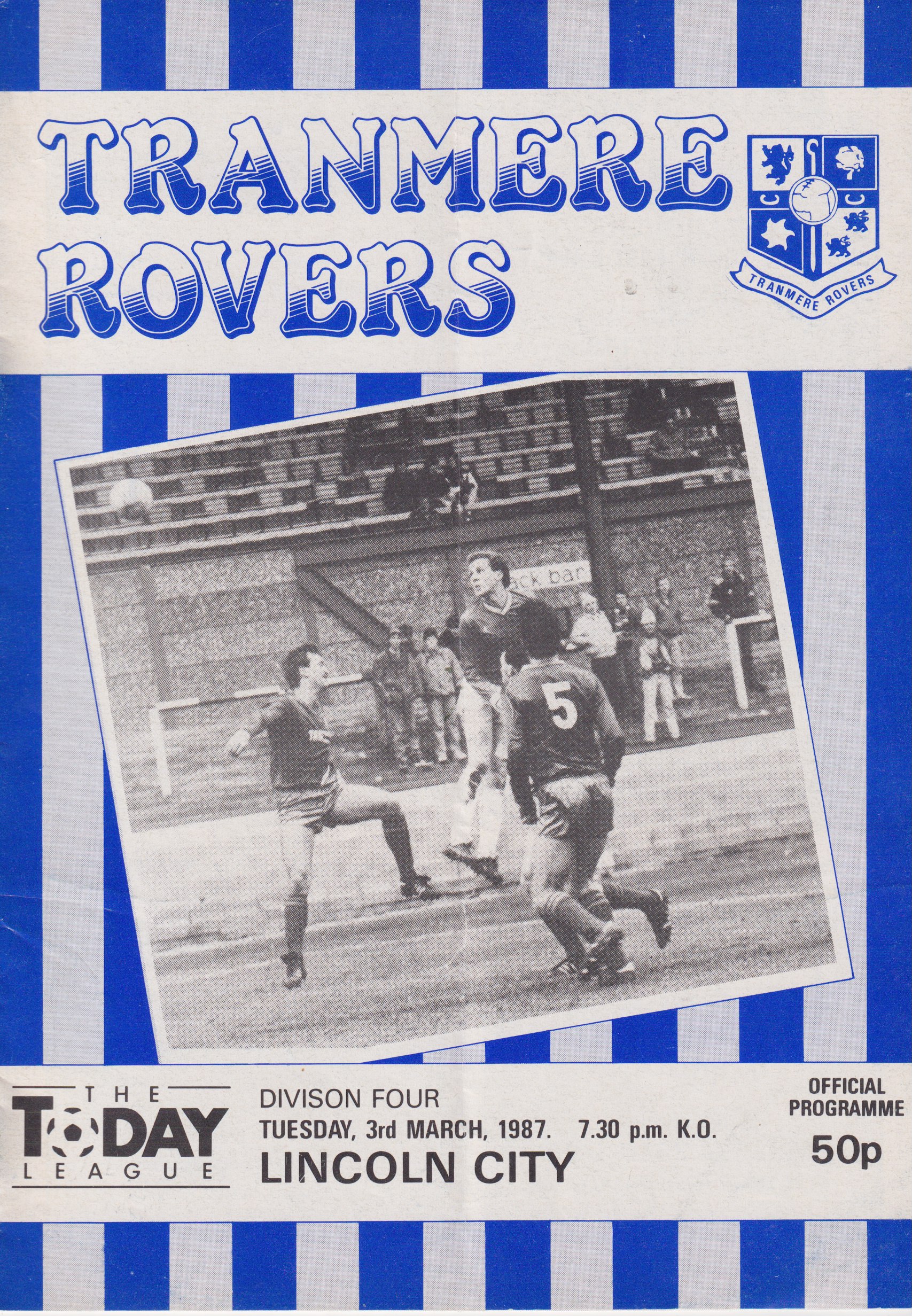 Match Programme for 03/03/1987