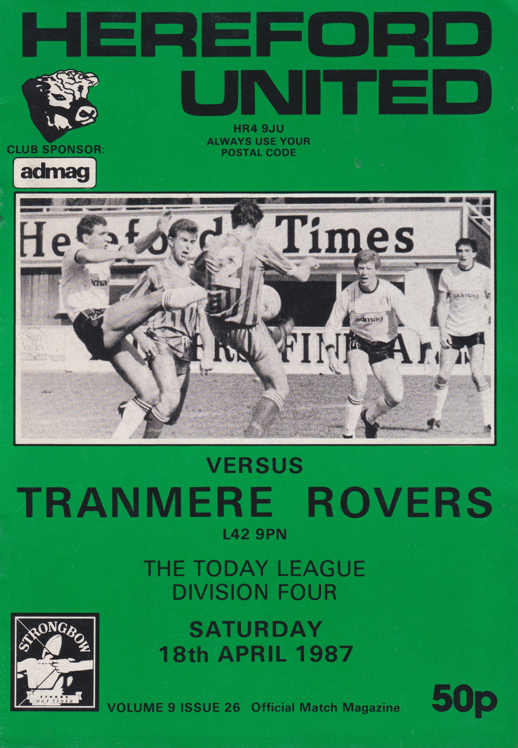 Match Programme for 18/04/1987