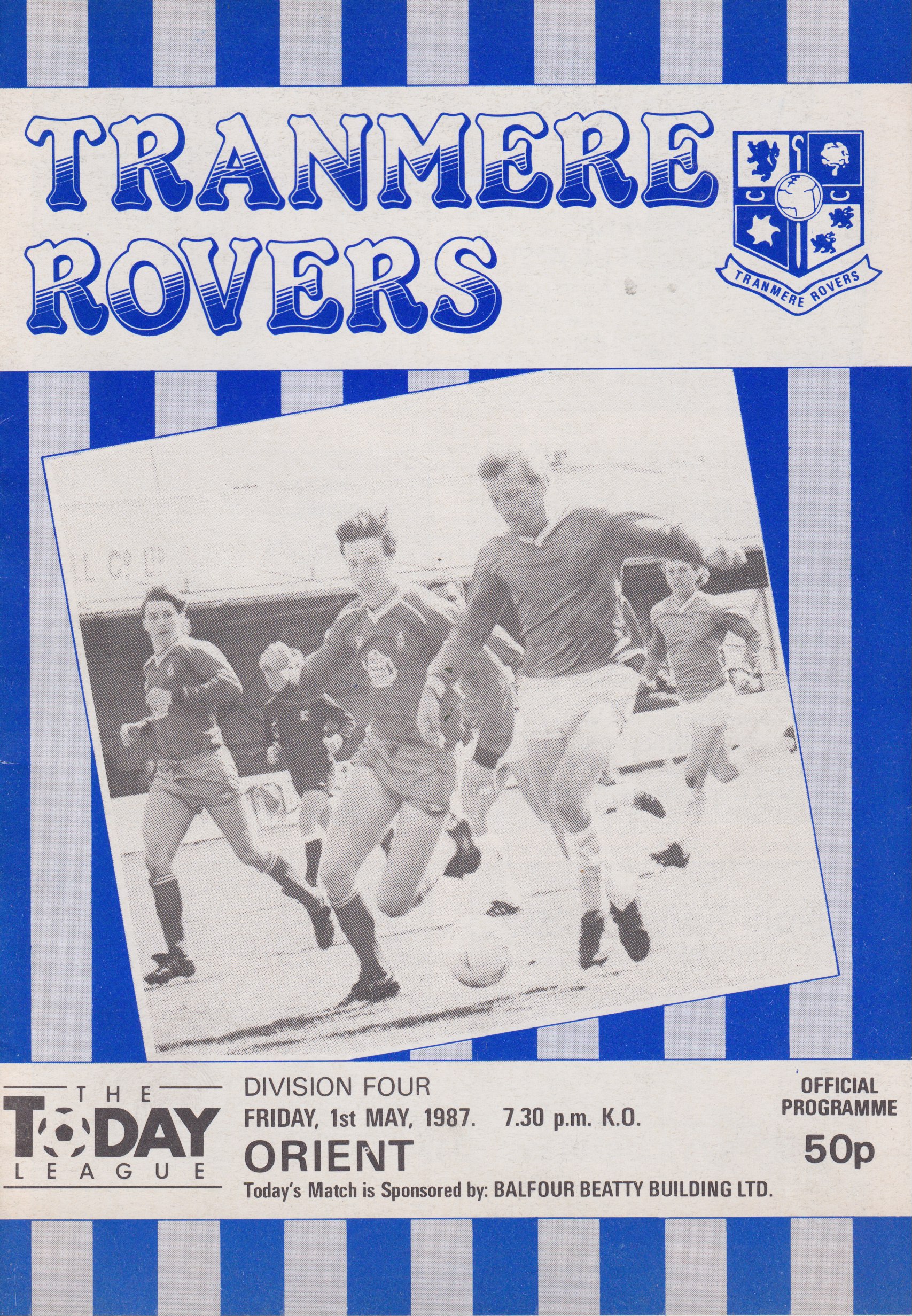 Match Programme for 01/05/1987