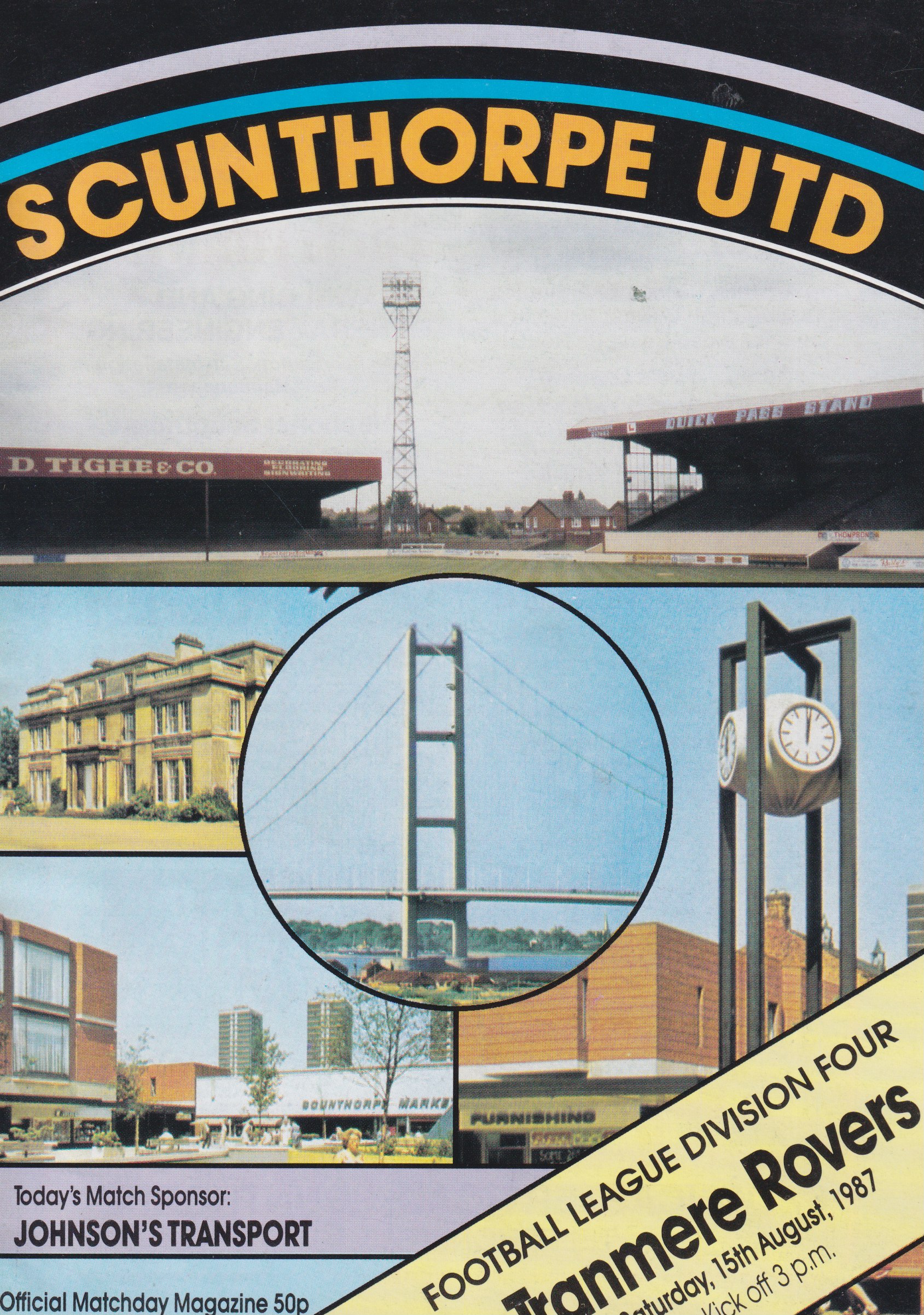 Match Programme for 15/08/1987