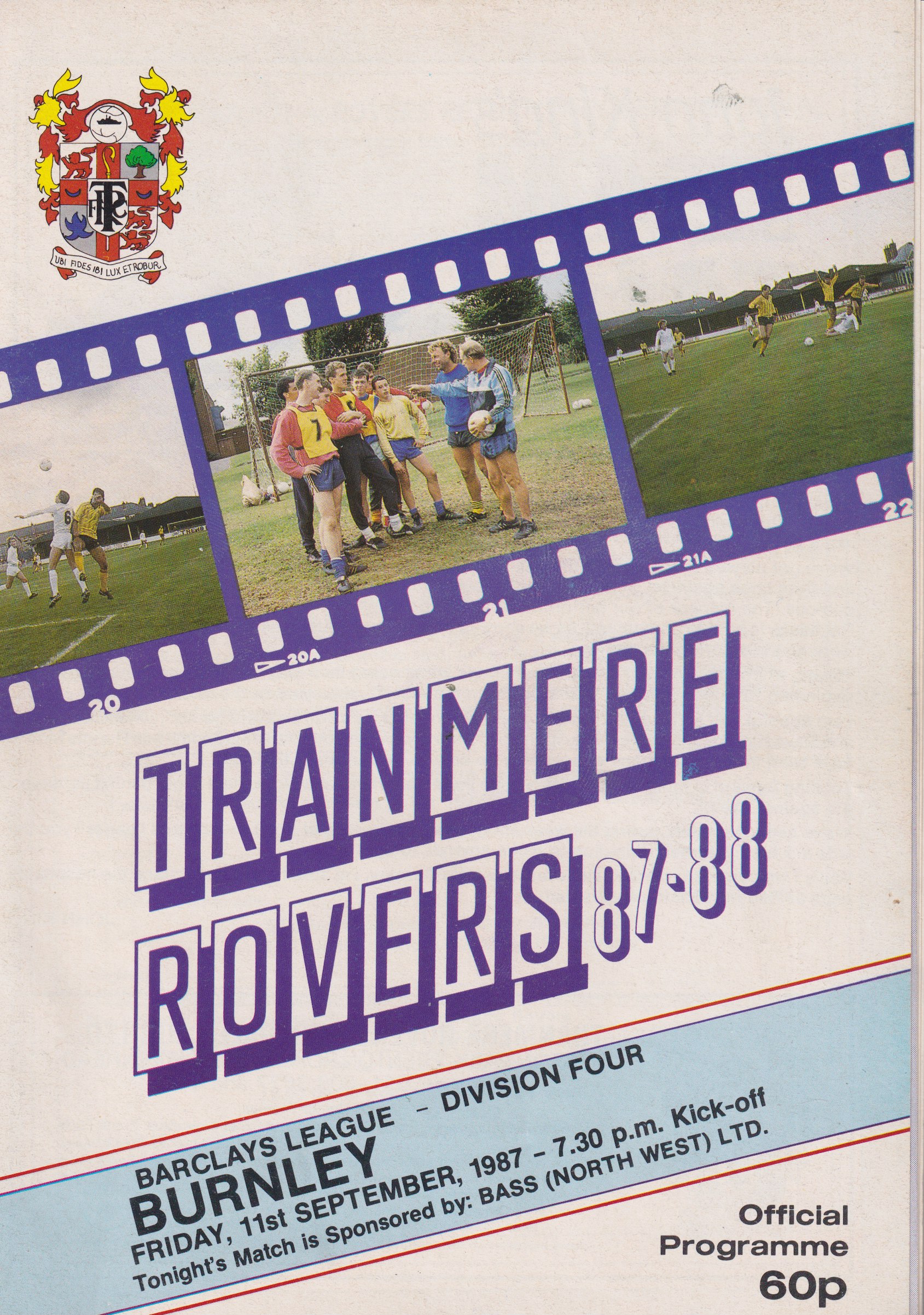 Match Programme for 11/09/1987