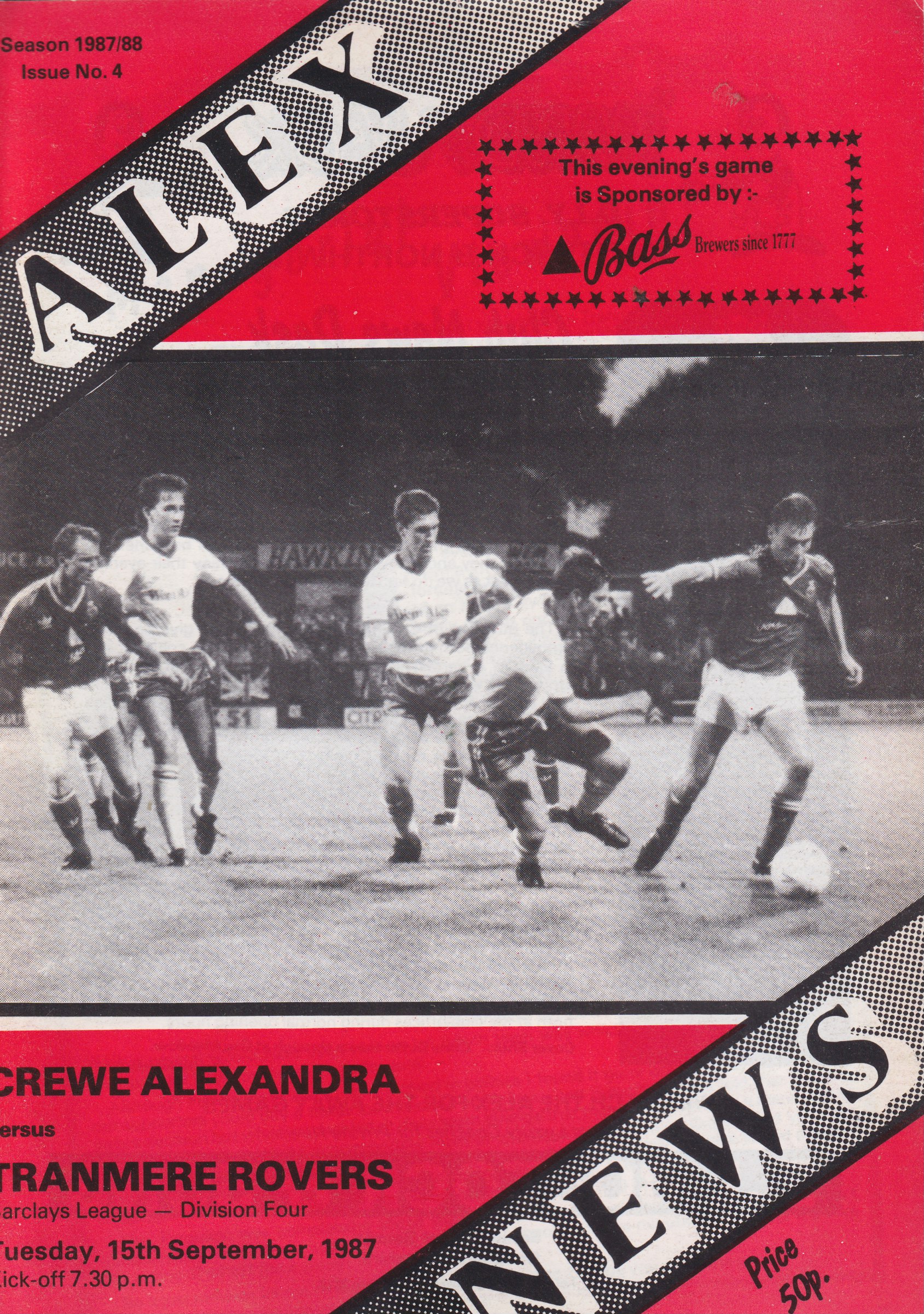Match Programme for 15/09/1987