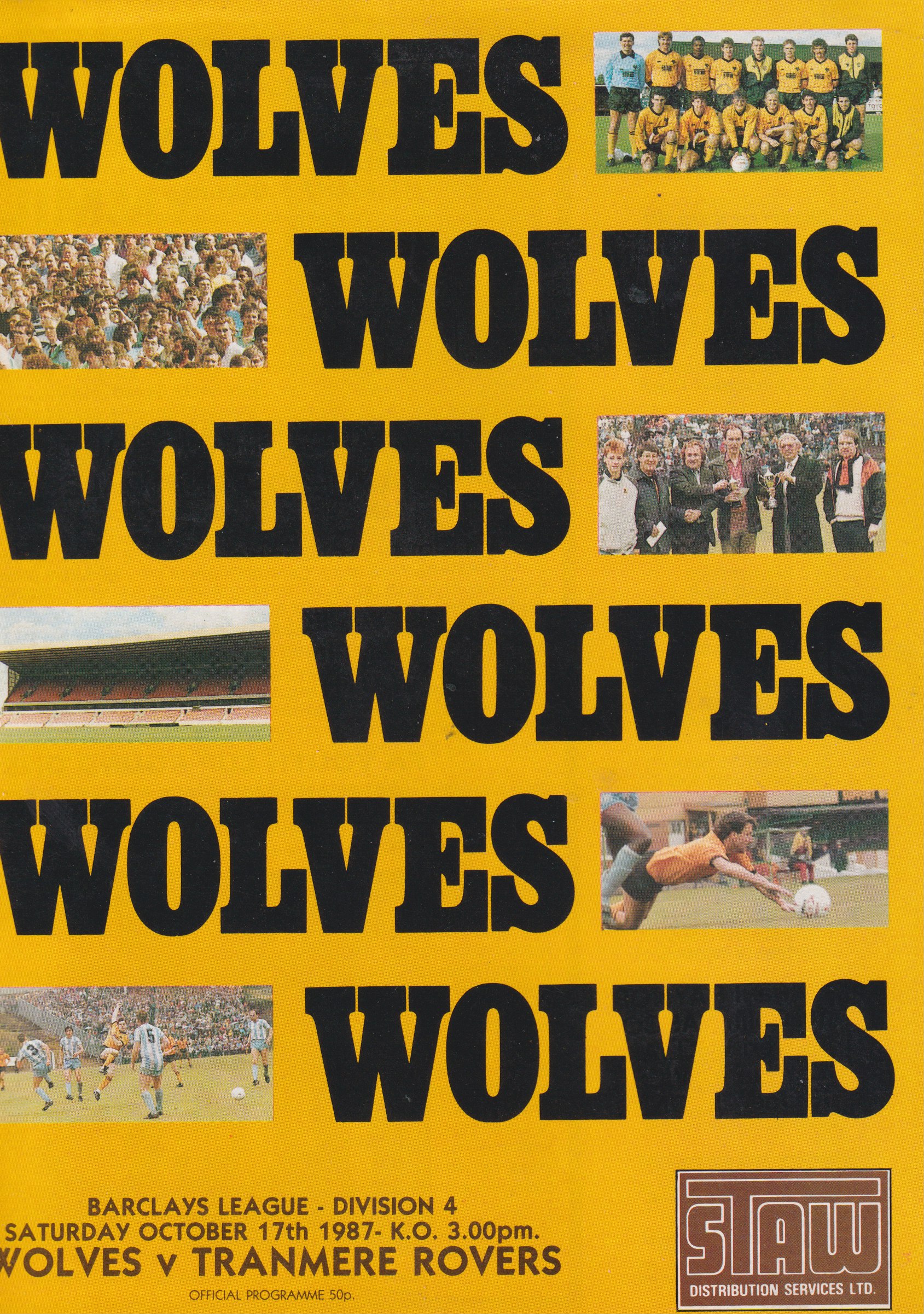 Match Programme for 17/10/1987