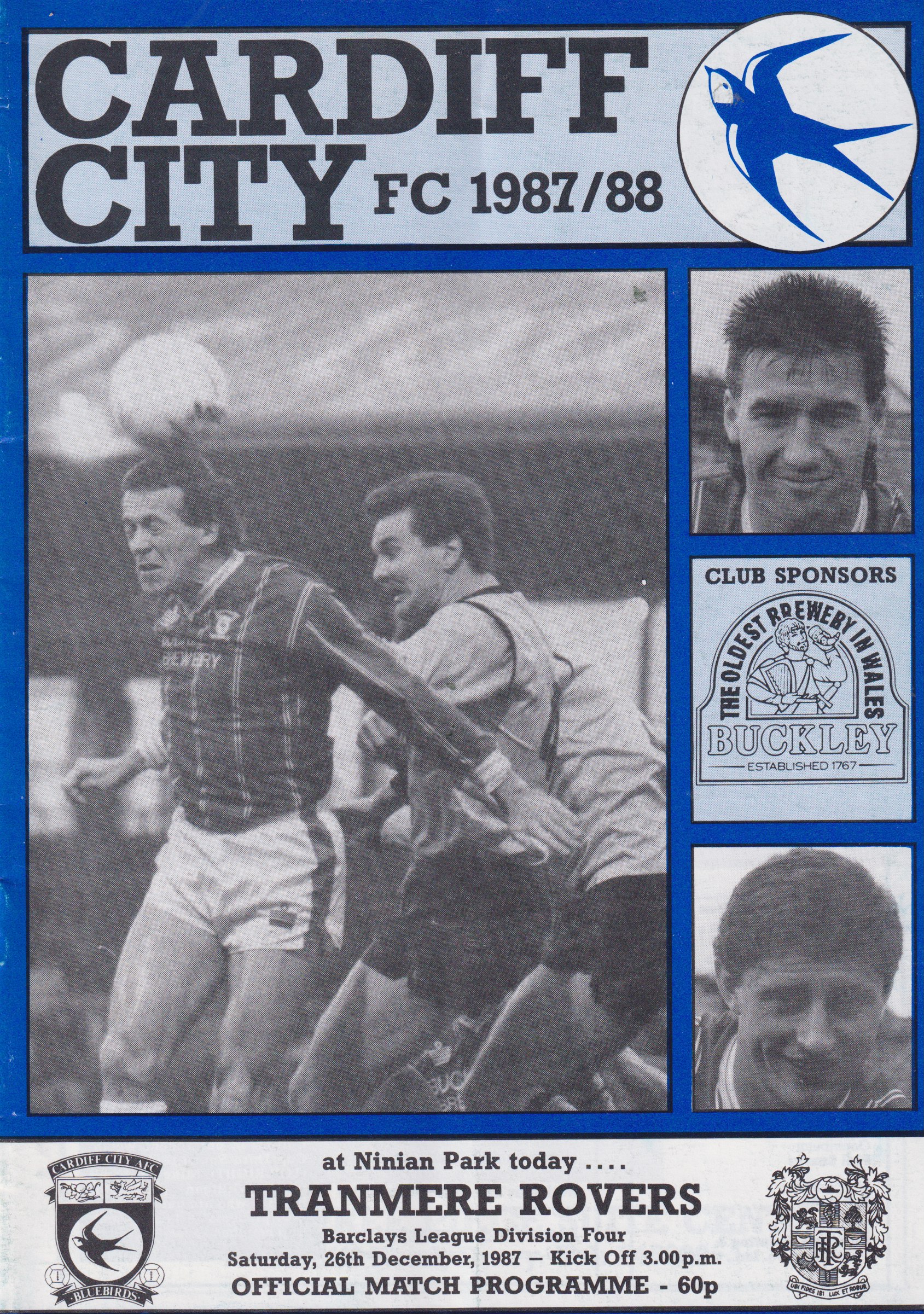 Match Programme for 26/12/1987