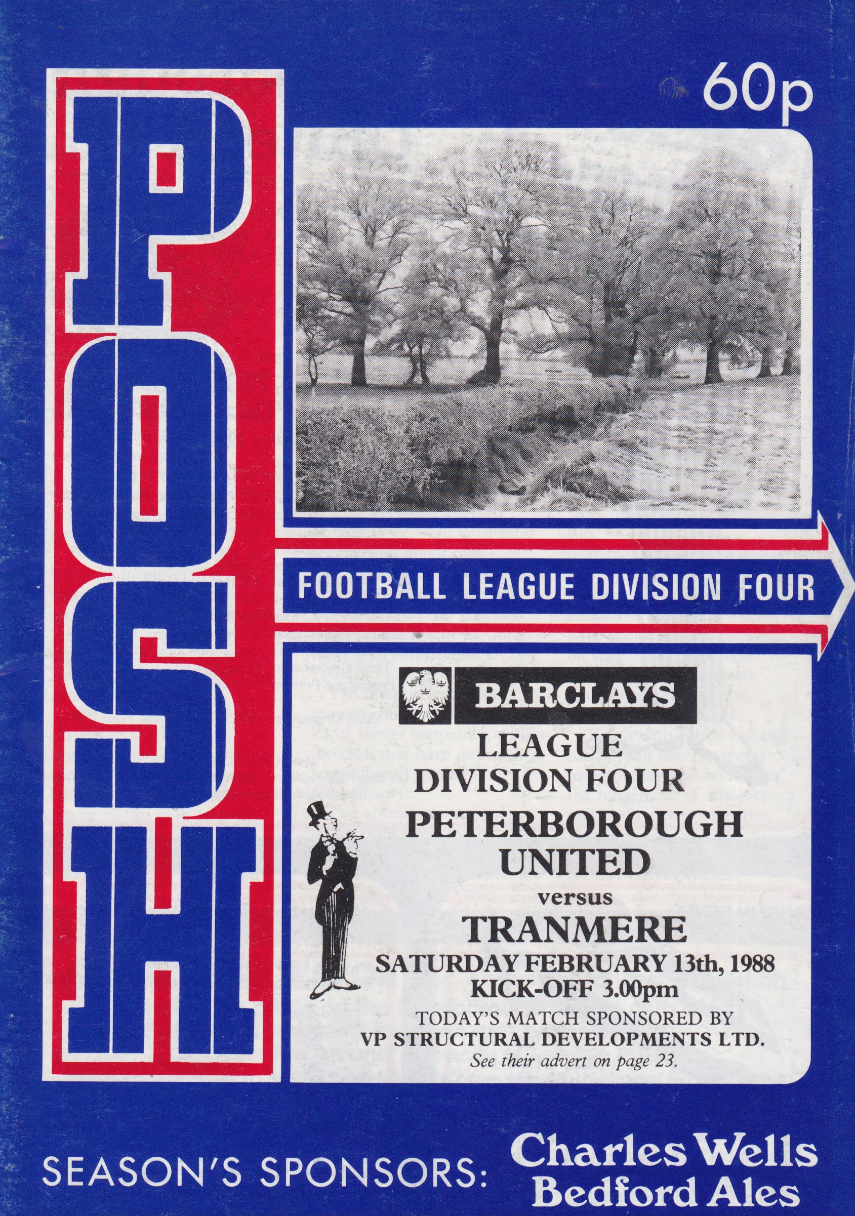 Match Programme for 13/02/1988