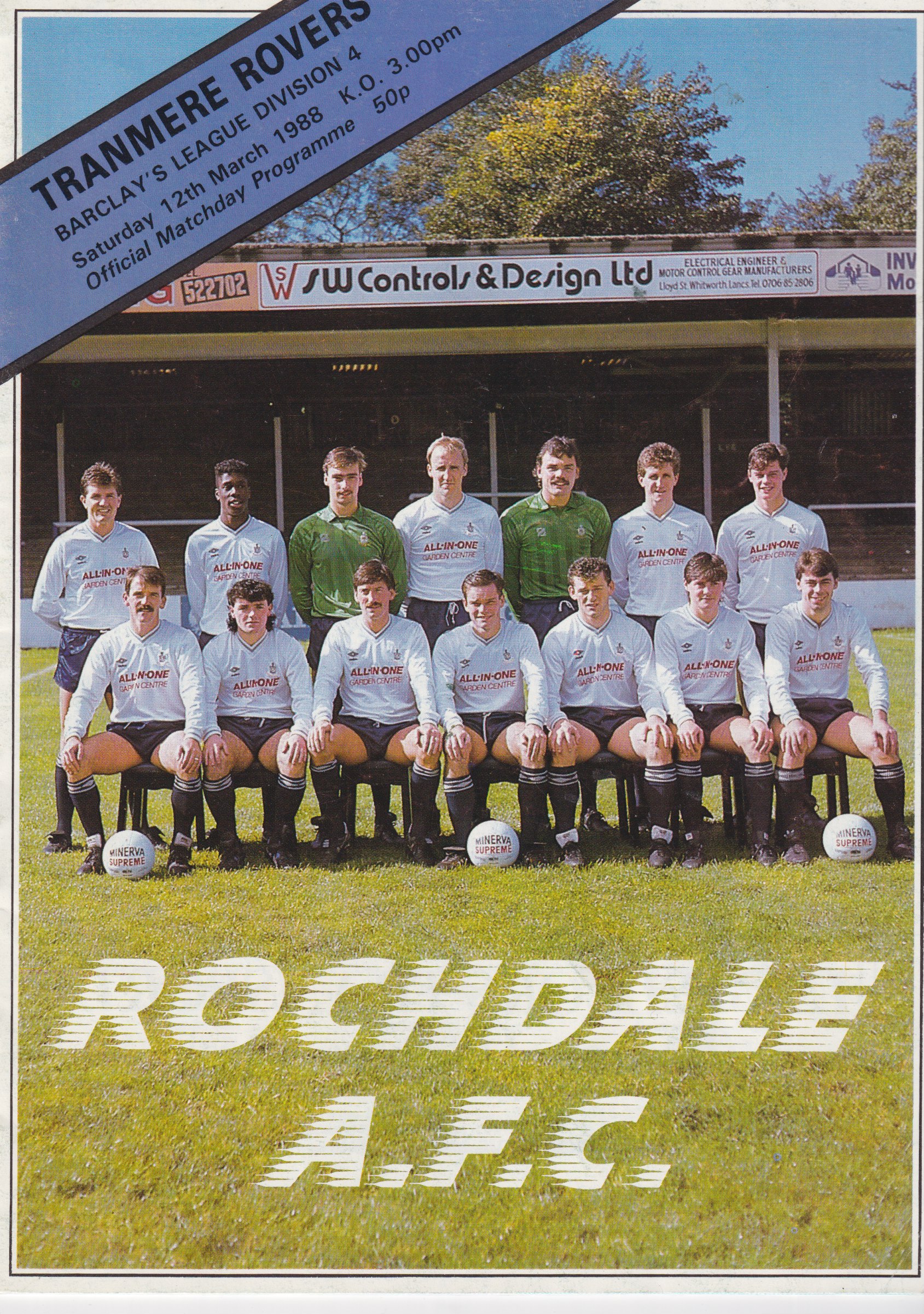 Match Programme for 12/03/1988