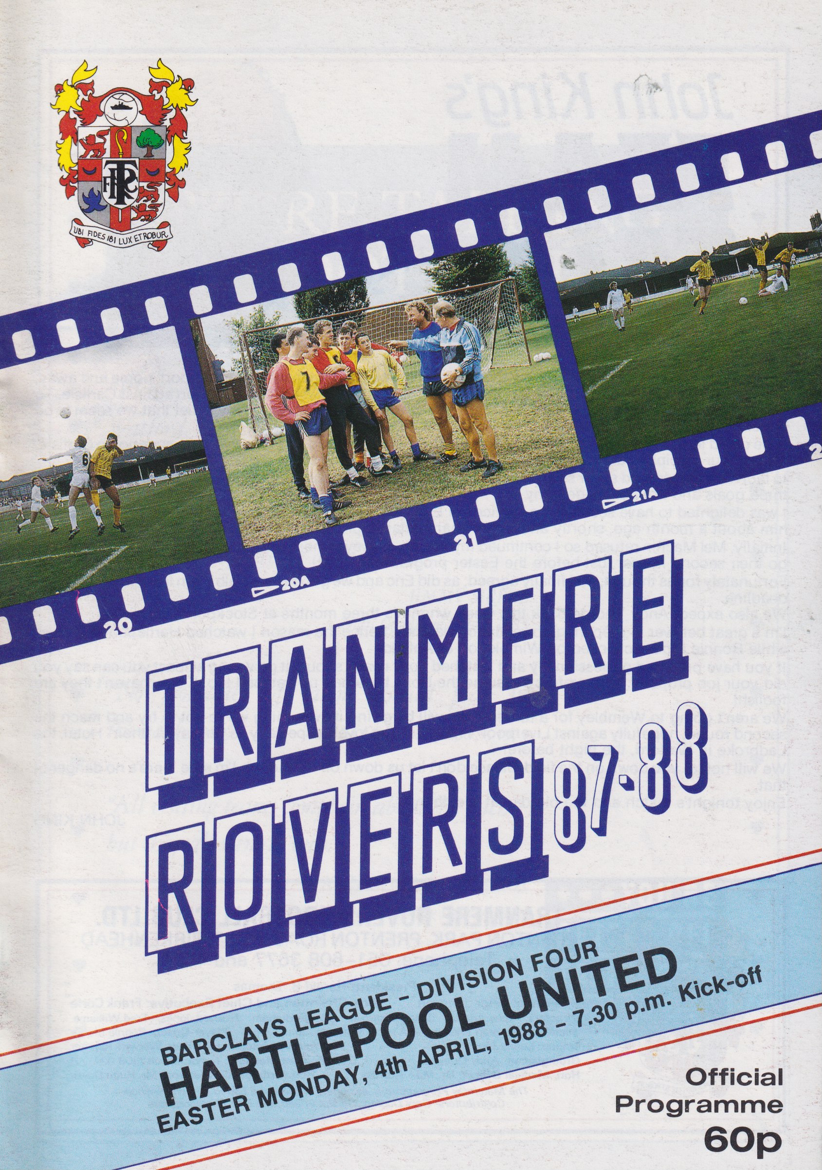Match Programme for 04/04/1988