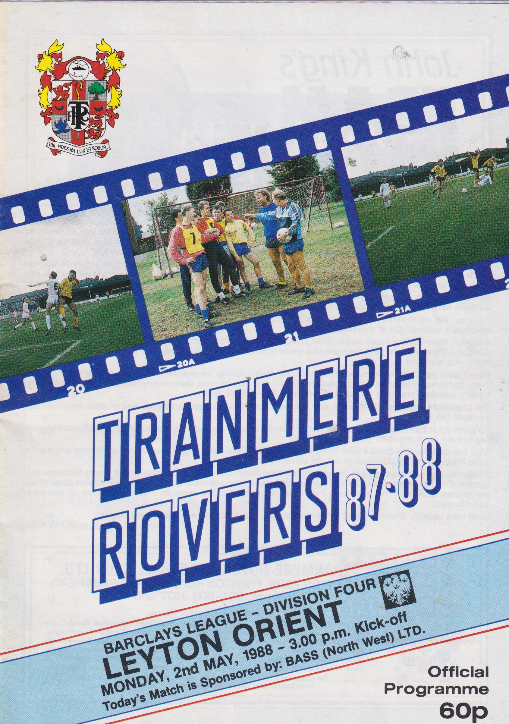 Match Programme for 02/05/1988