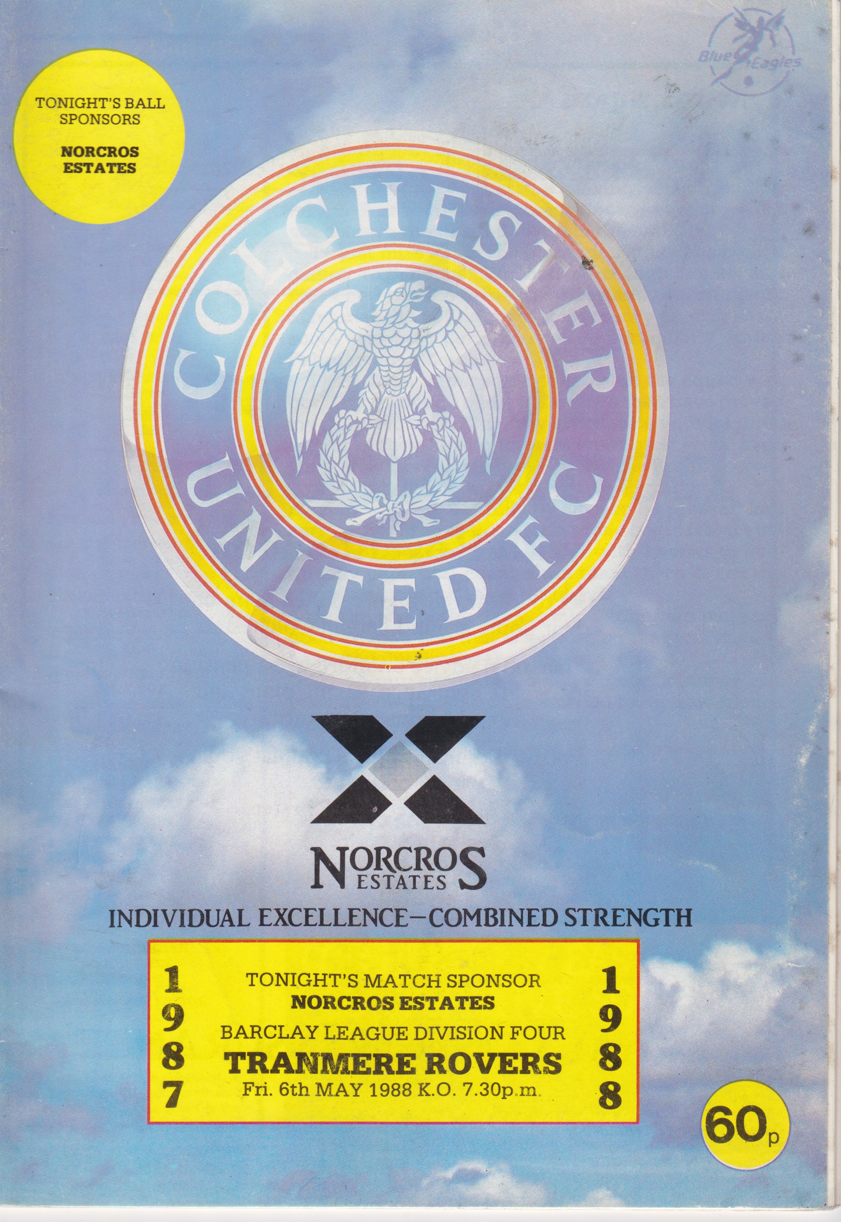 Match Programme for 07/05/1988