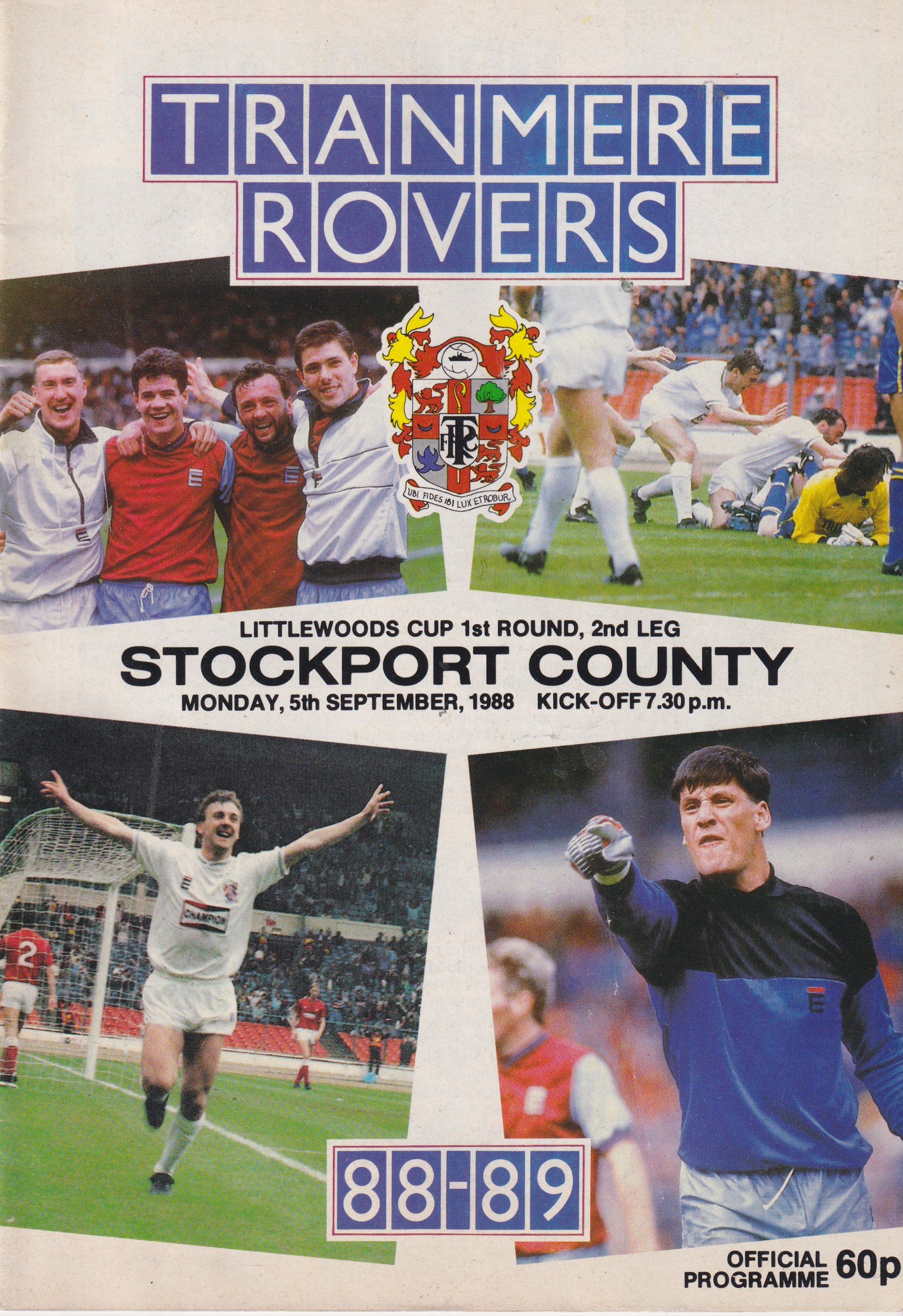 Match Programme for 05/09/1988