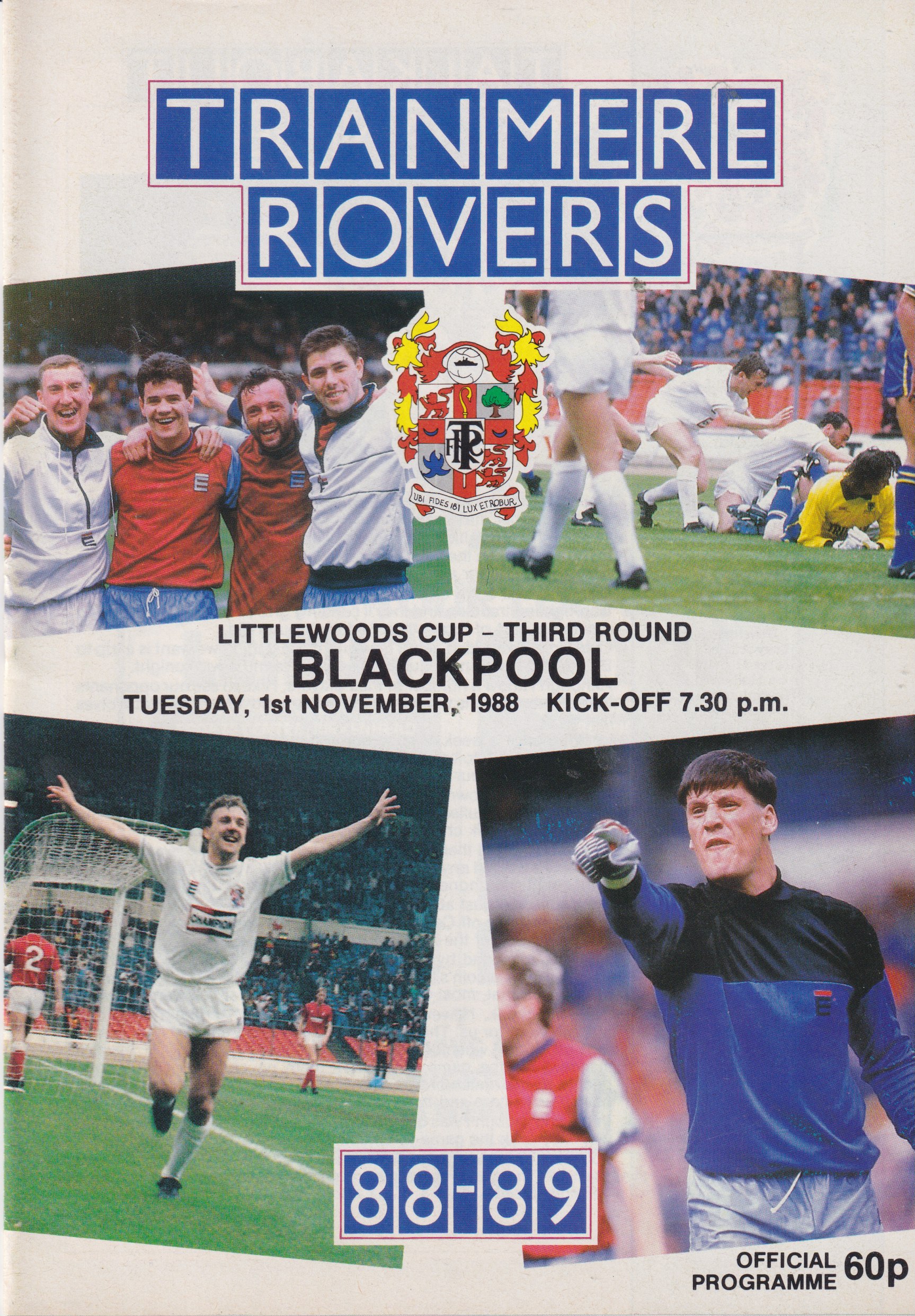 Match Programme for 01/11/1988
