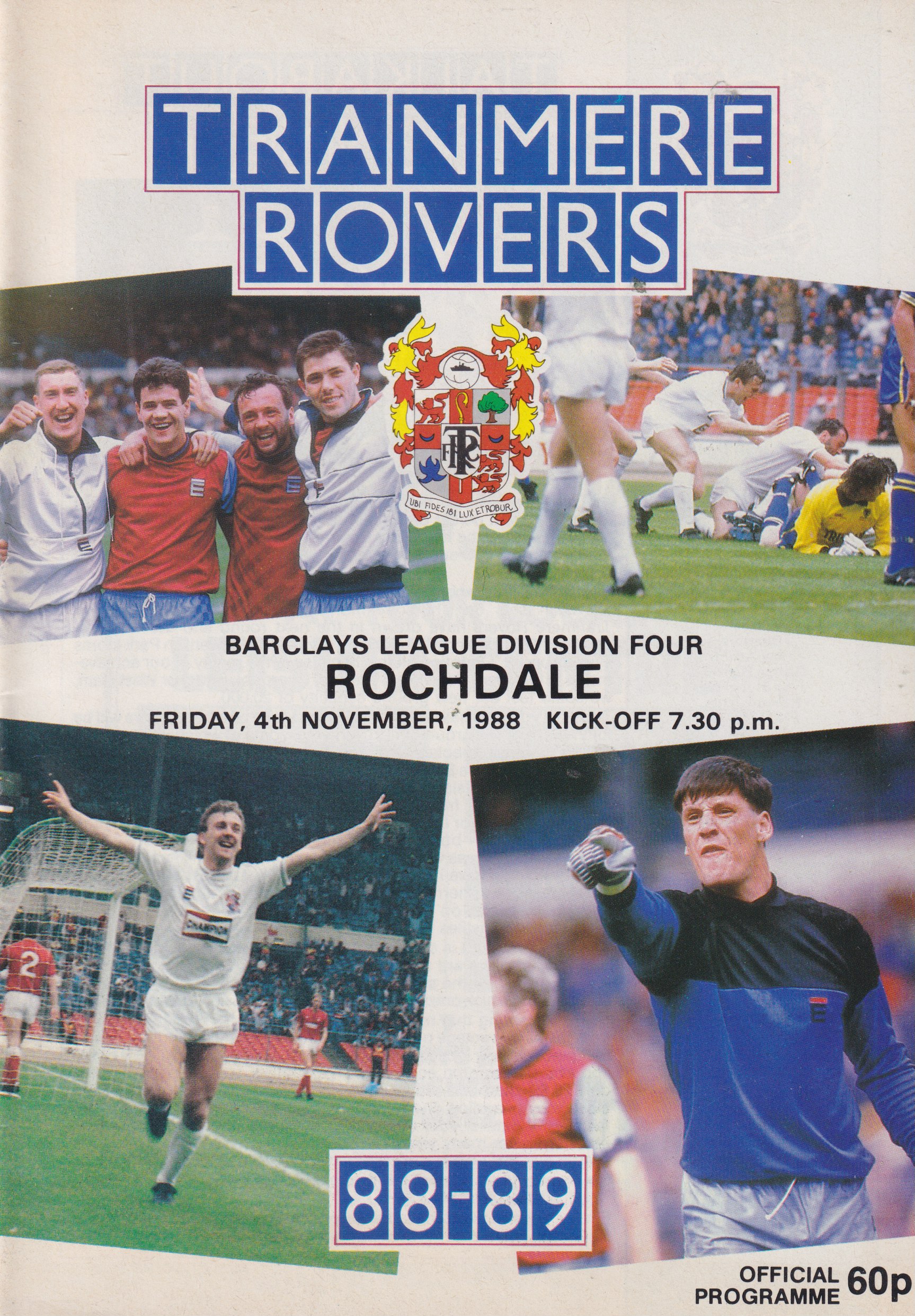 Match Programme for 04/11/1988