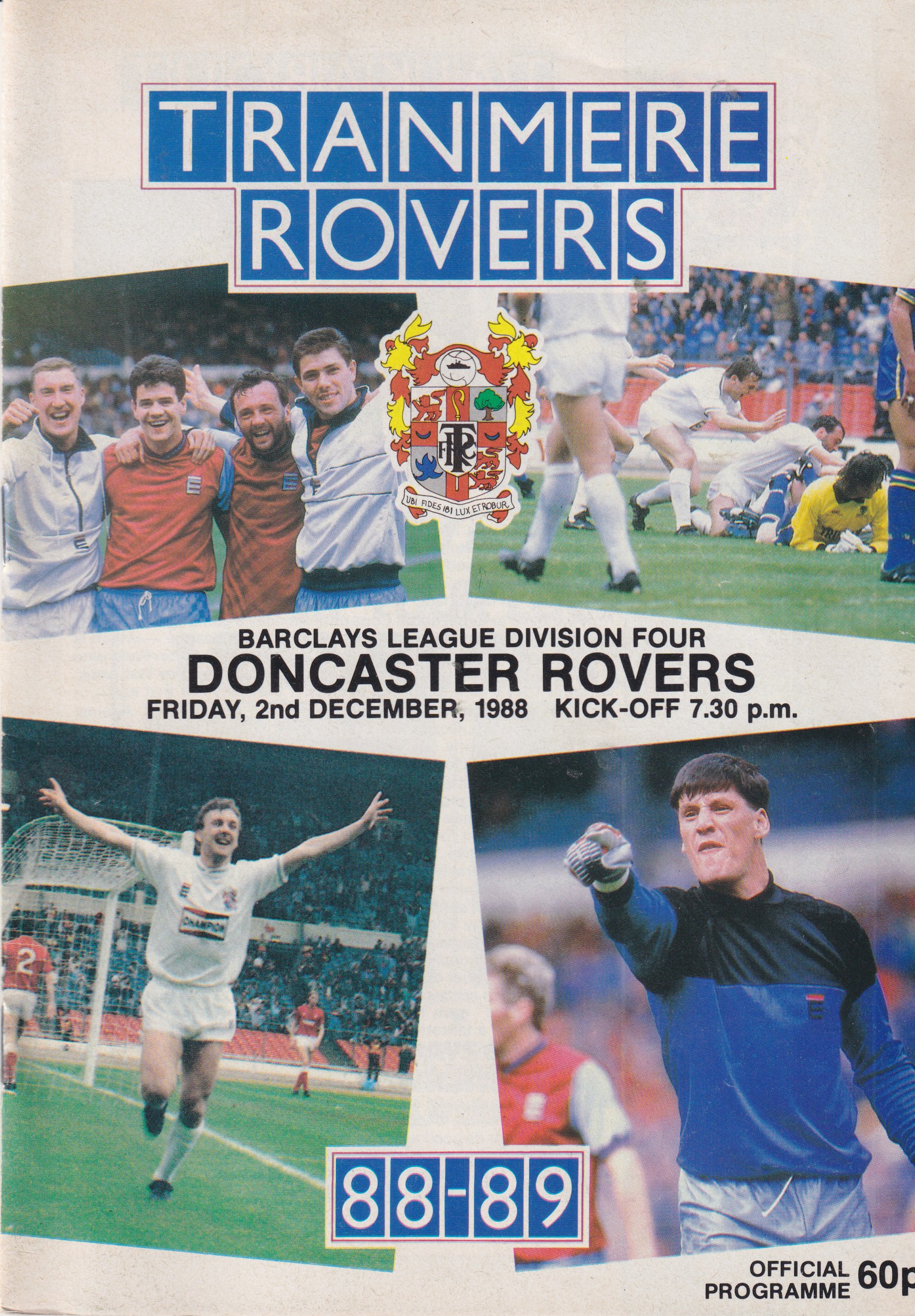 Match Programme for 02/12/1988