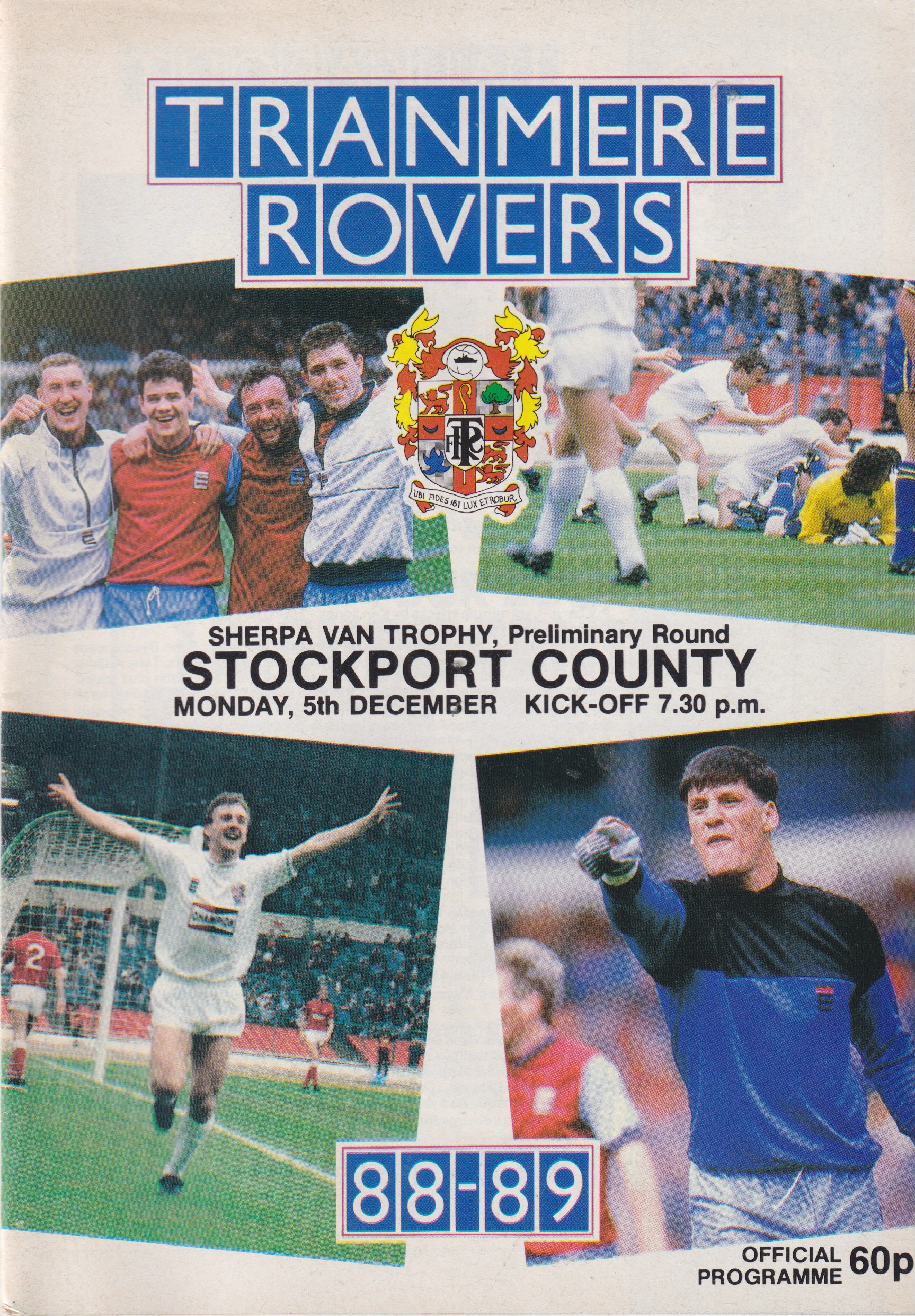 Match Programme for 05/12/1988