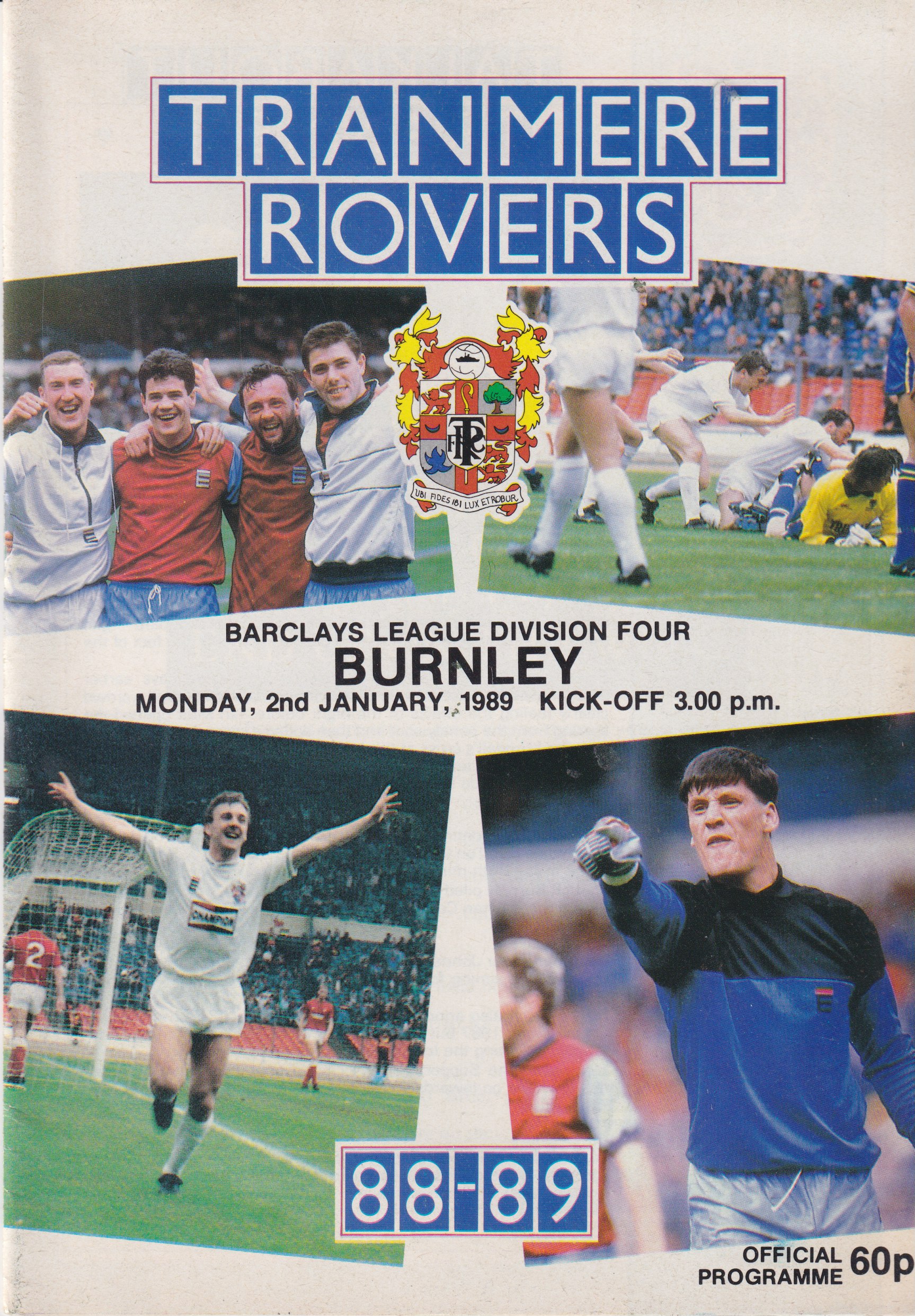 Match Programme for 02/01/1989