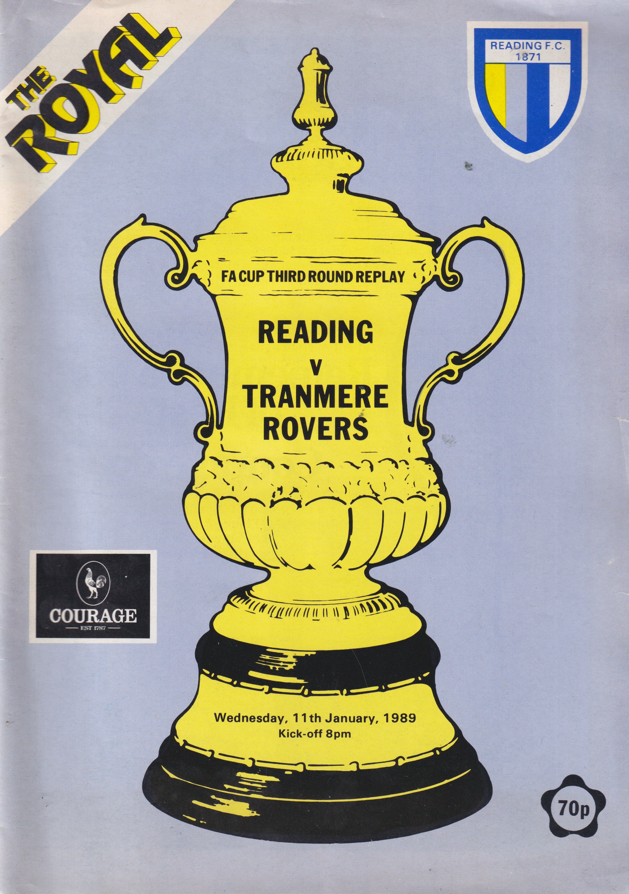 Match Programme for 11/01/1989