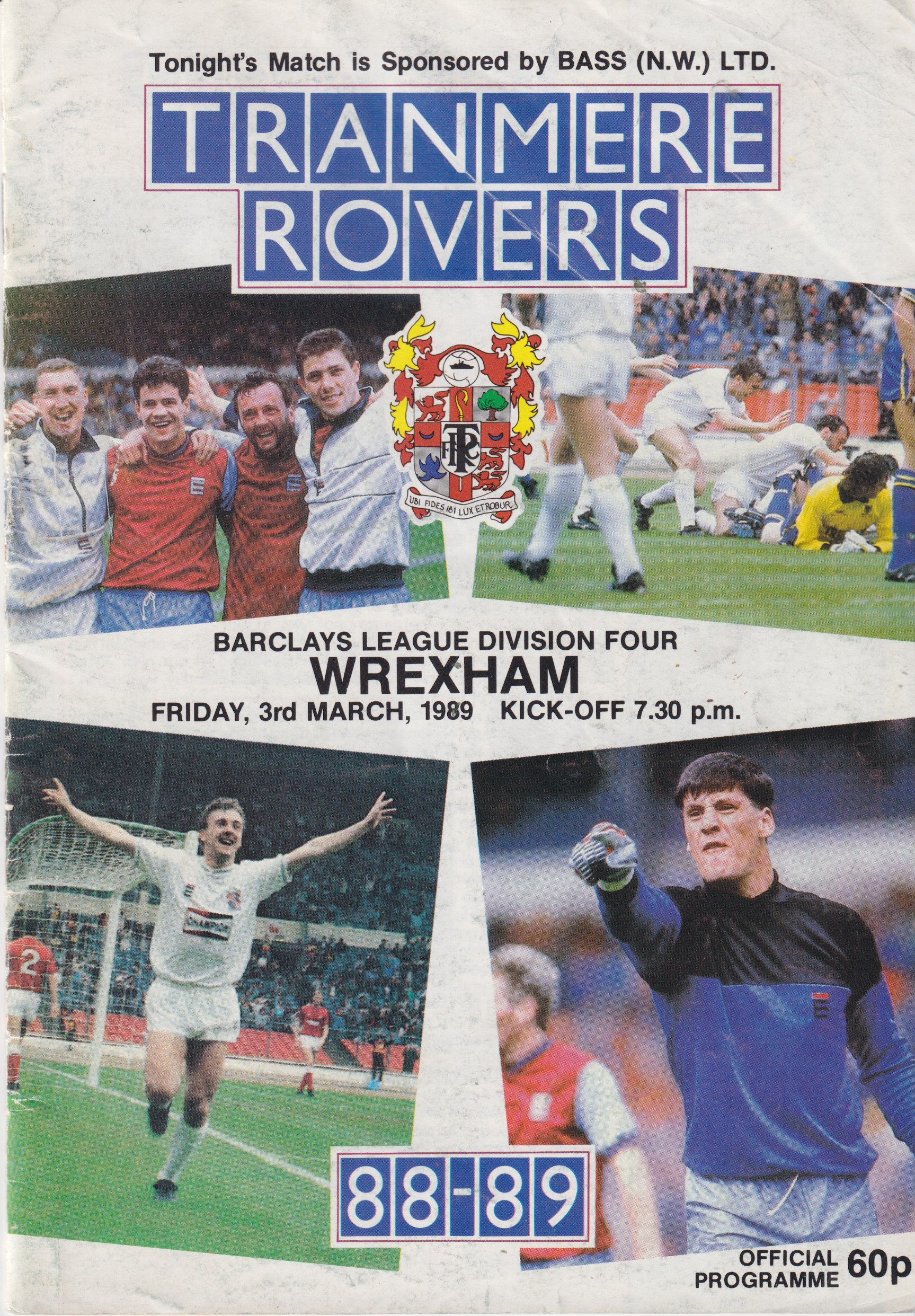 Match Programme for 03/03/1989