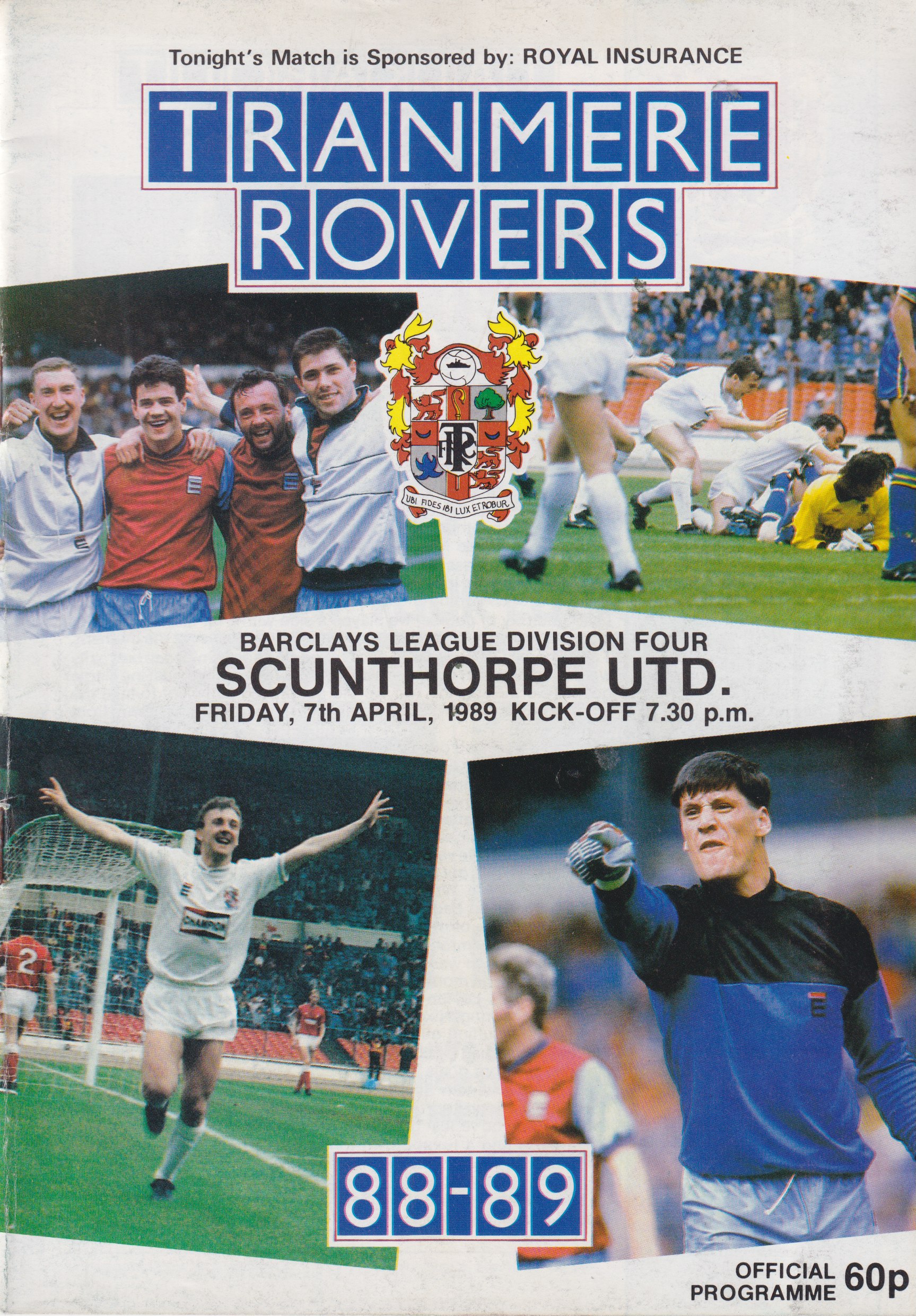 Match Programme for 07/04/1989