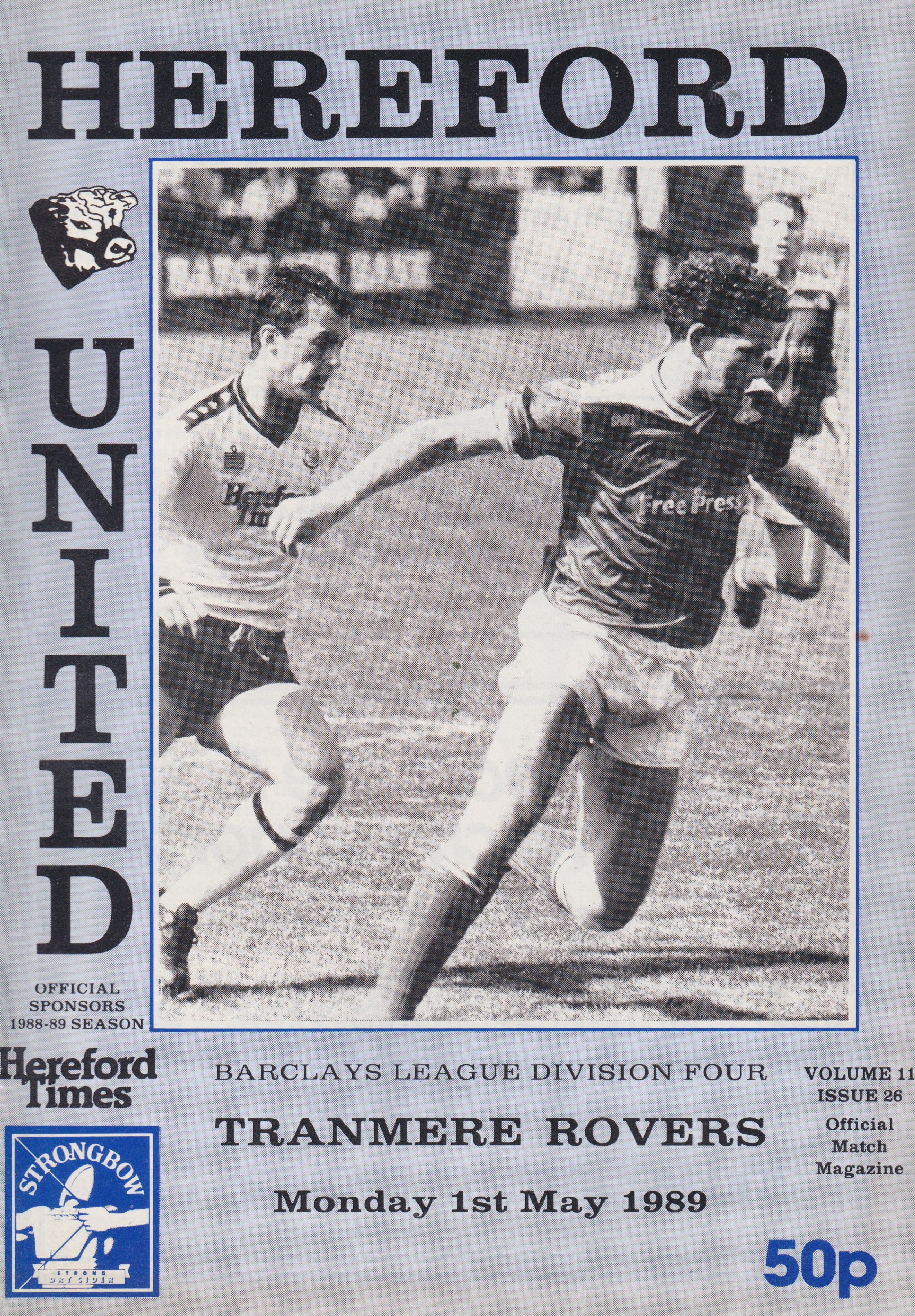 Match Programme for 01/05/1989