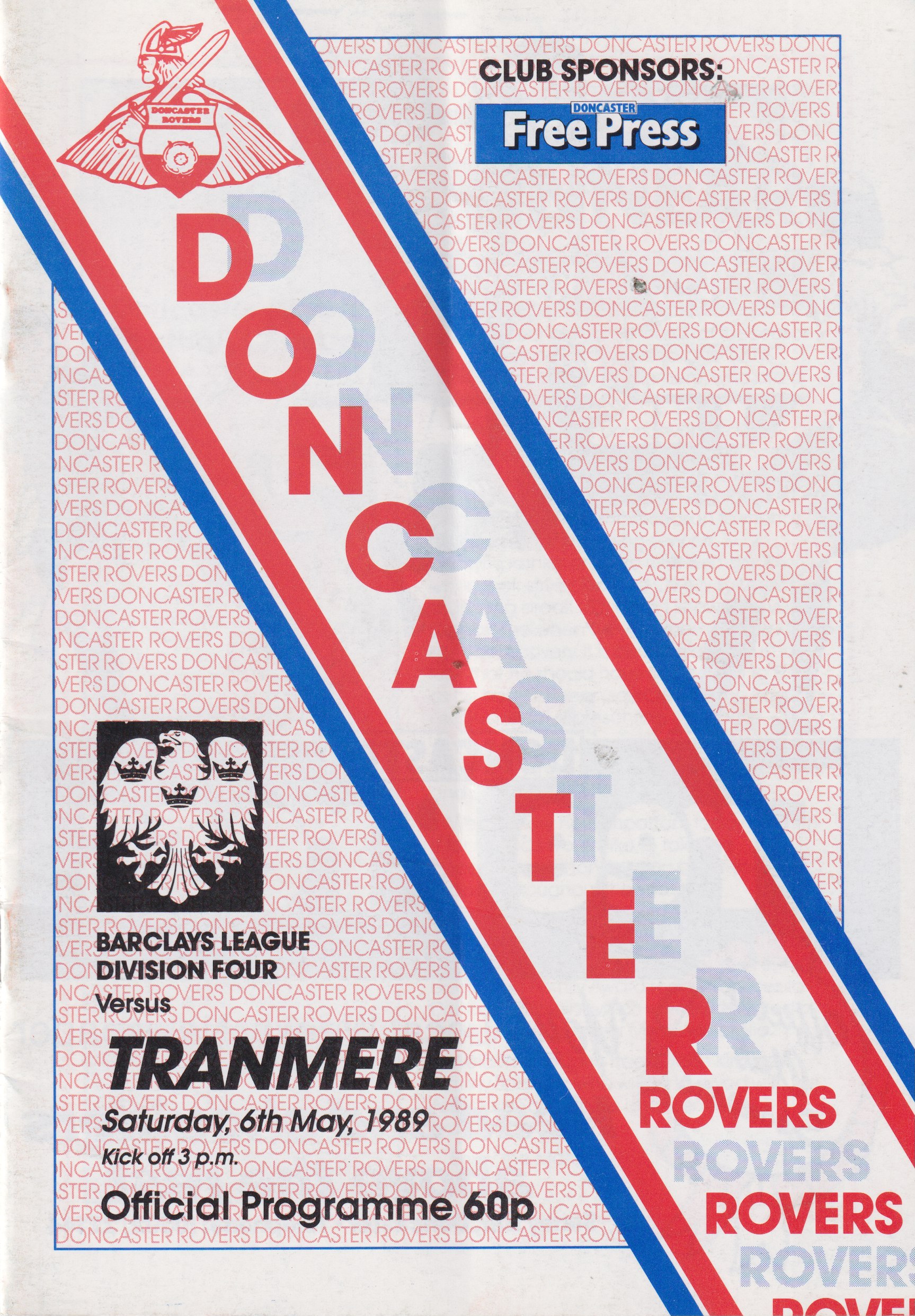 Match Programme for 06/05/1989
