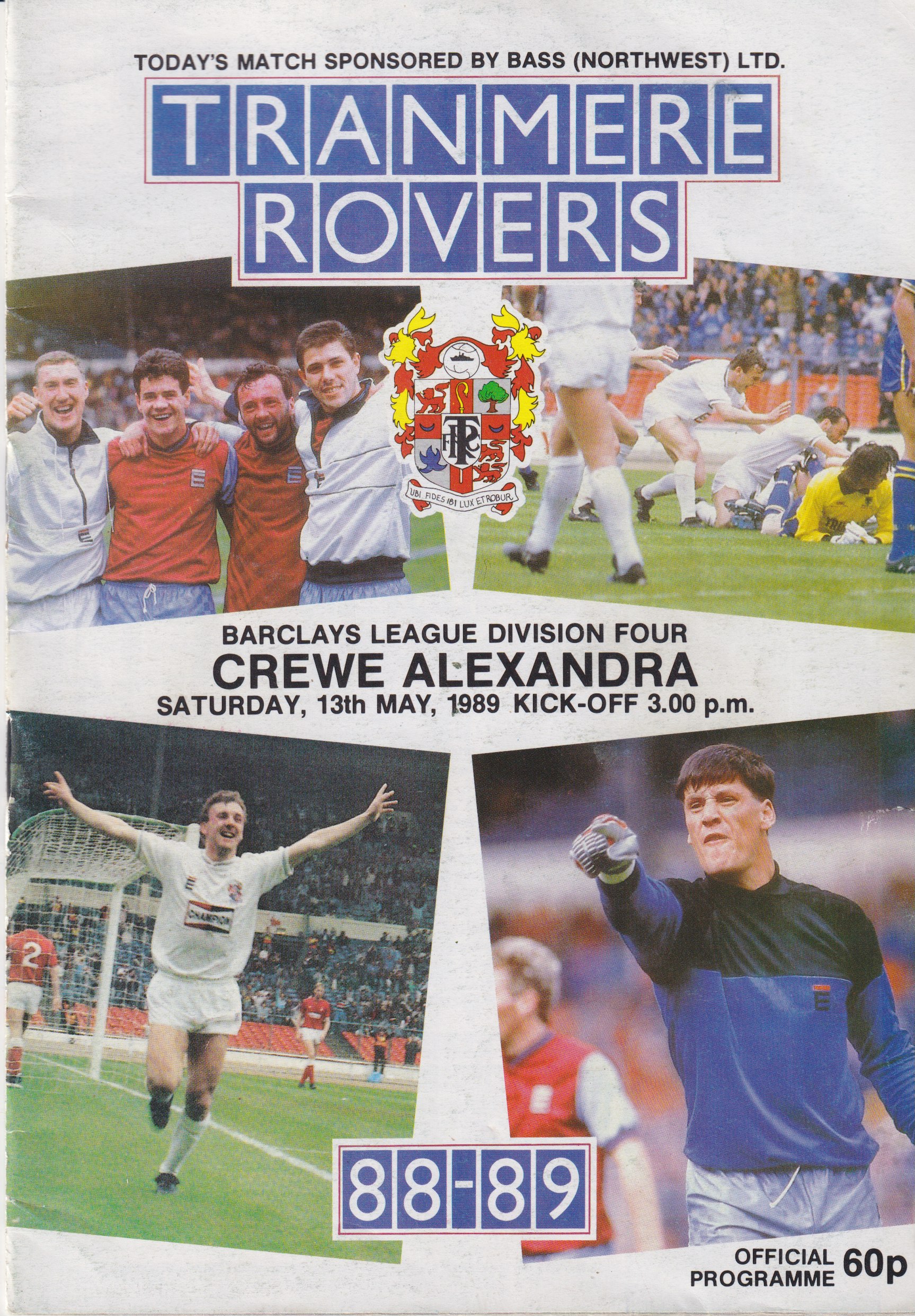 Match Programme for 13/05/1989