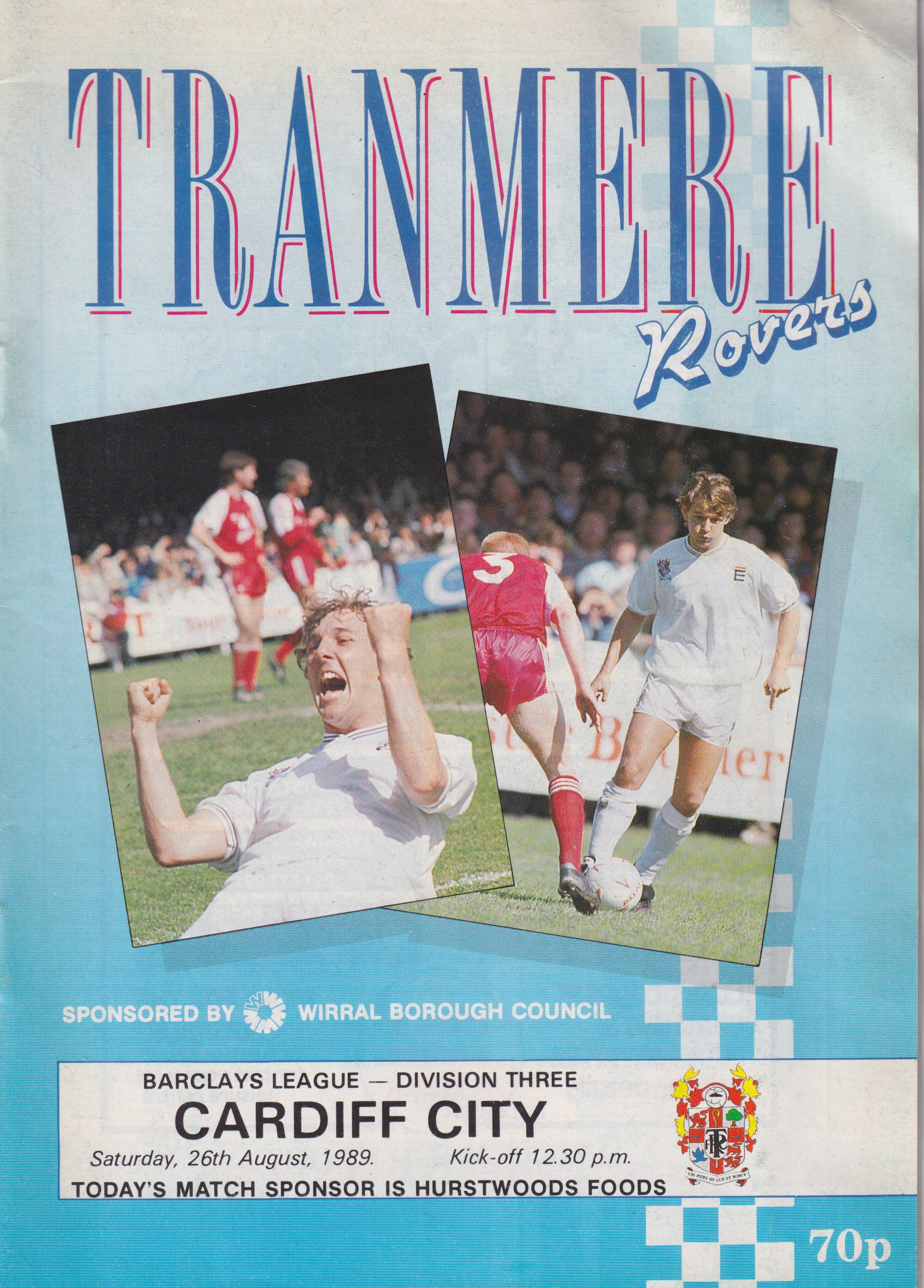 Match Programme for 26/08/1989