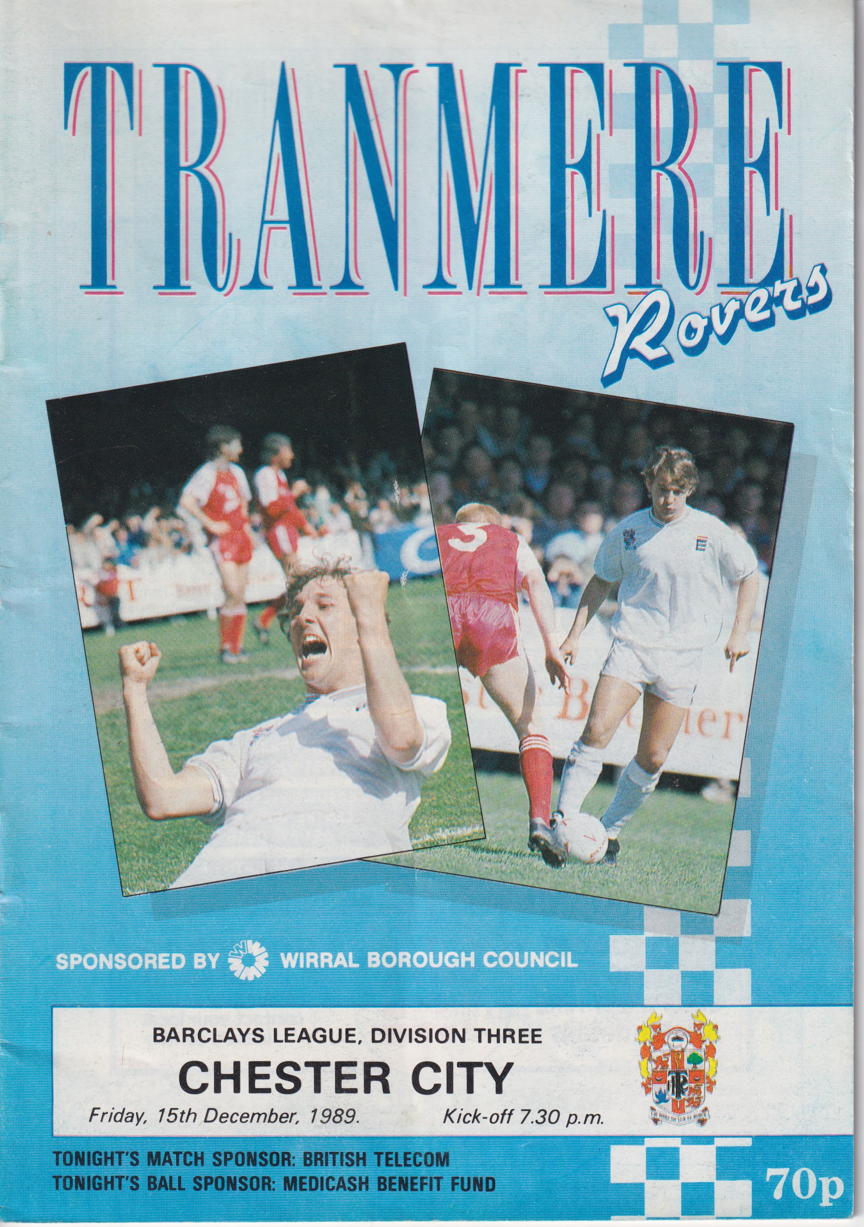 Match Programme for 15/12/1989