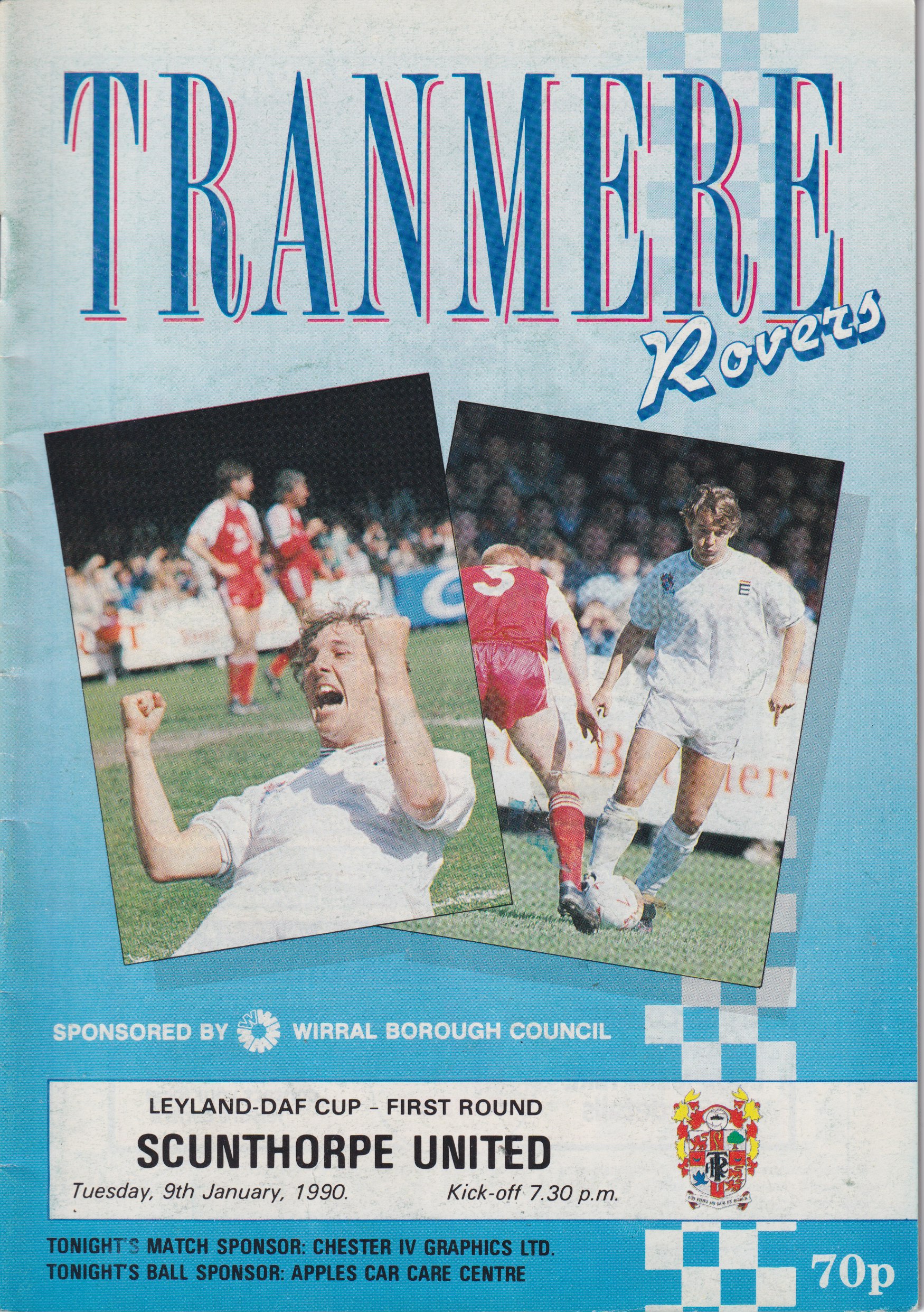 Match Programme for 09/01/1990