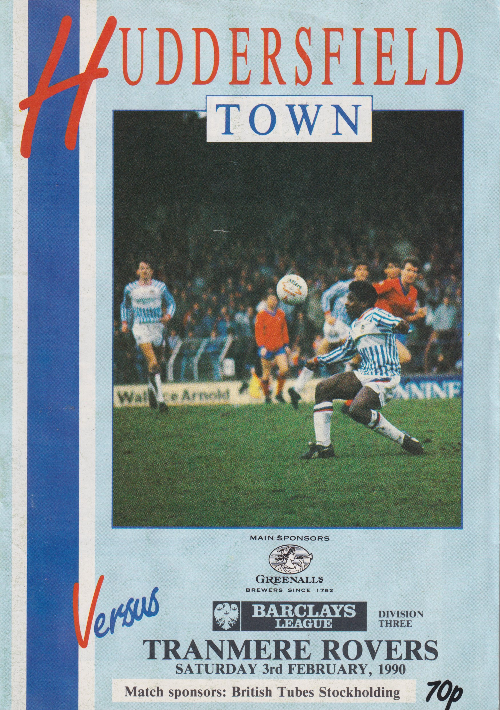 Match Programme for 03/02/1990