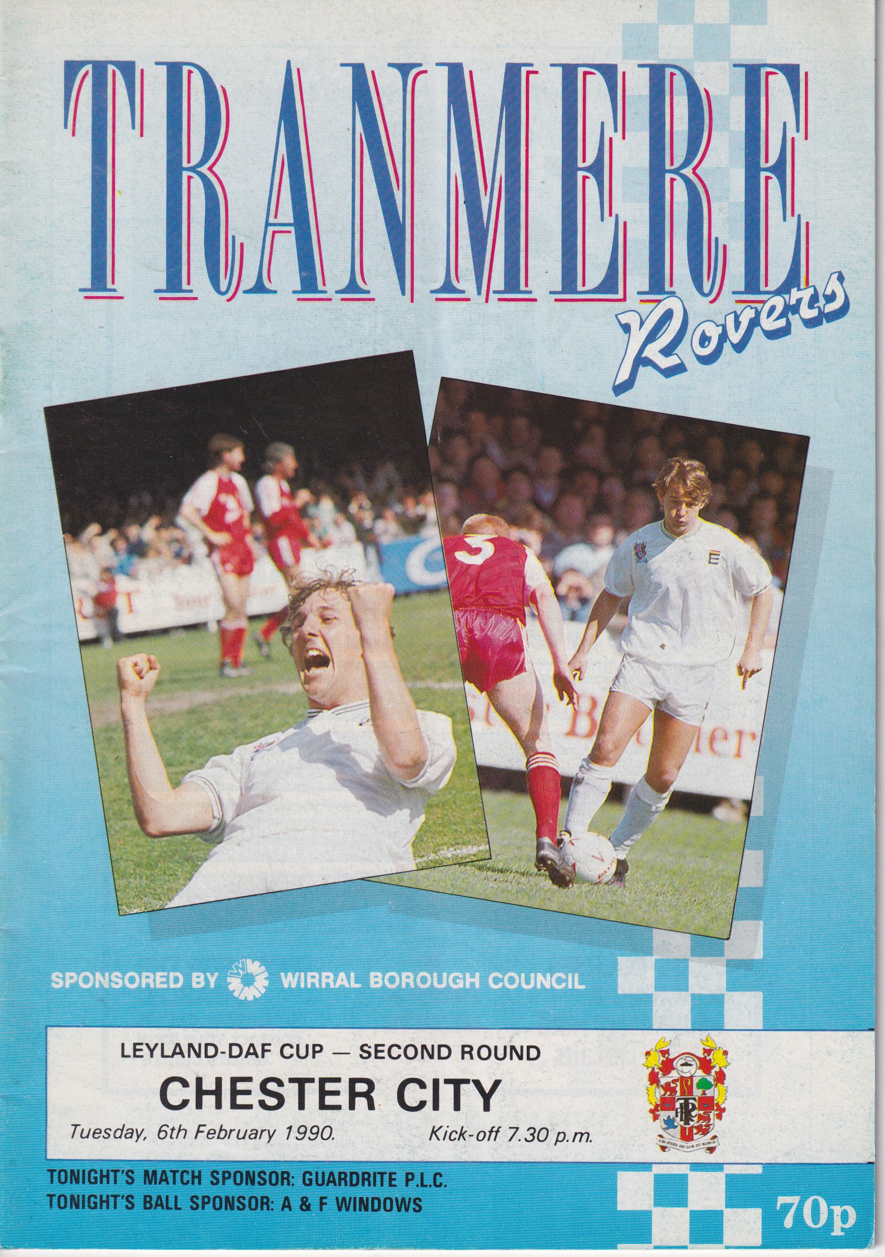 Match Programme for 06/02/1990