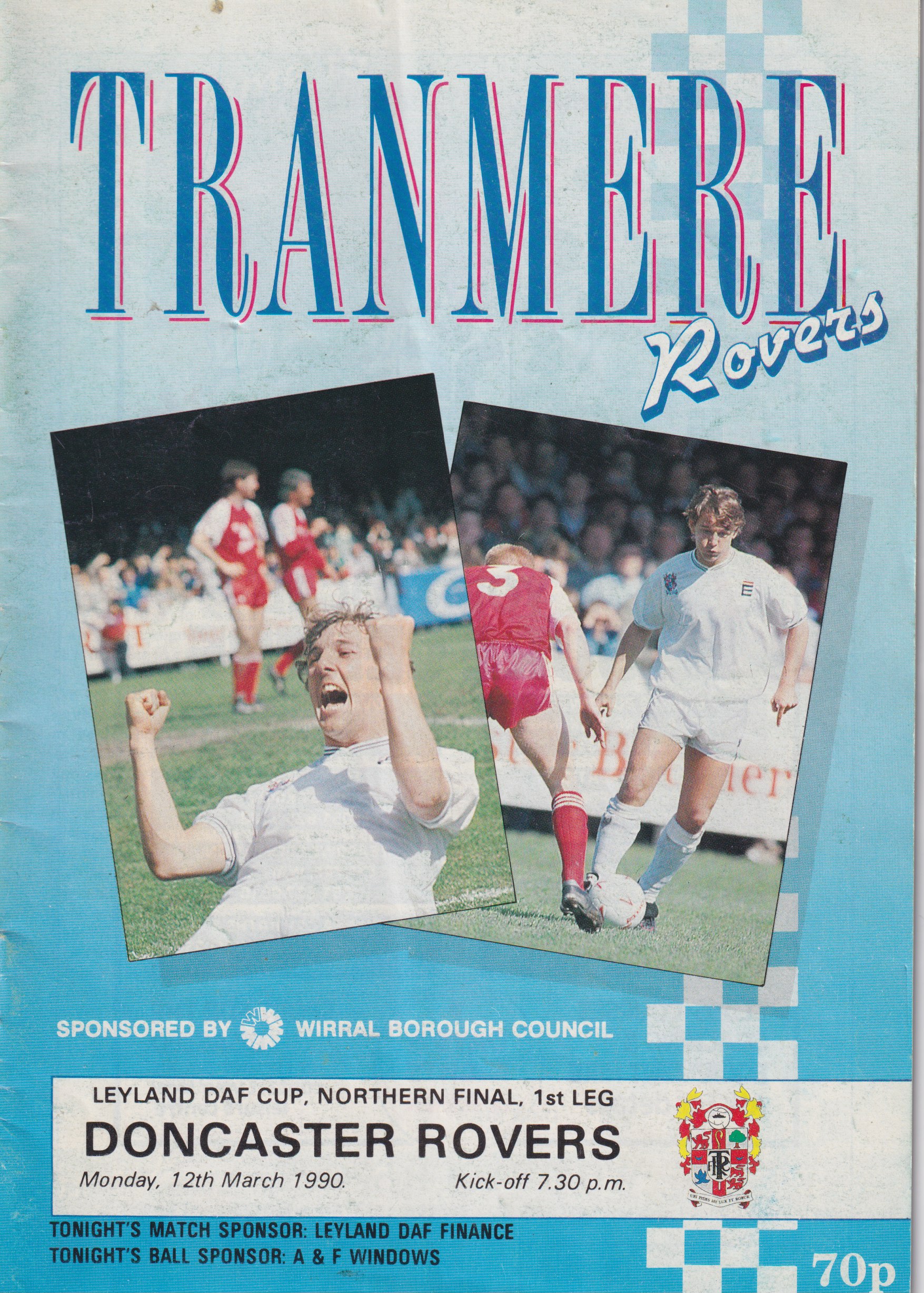 Match Programme for 12/03/1990