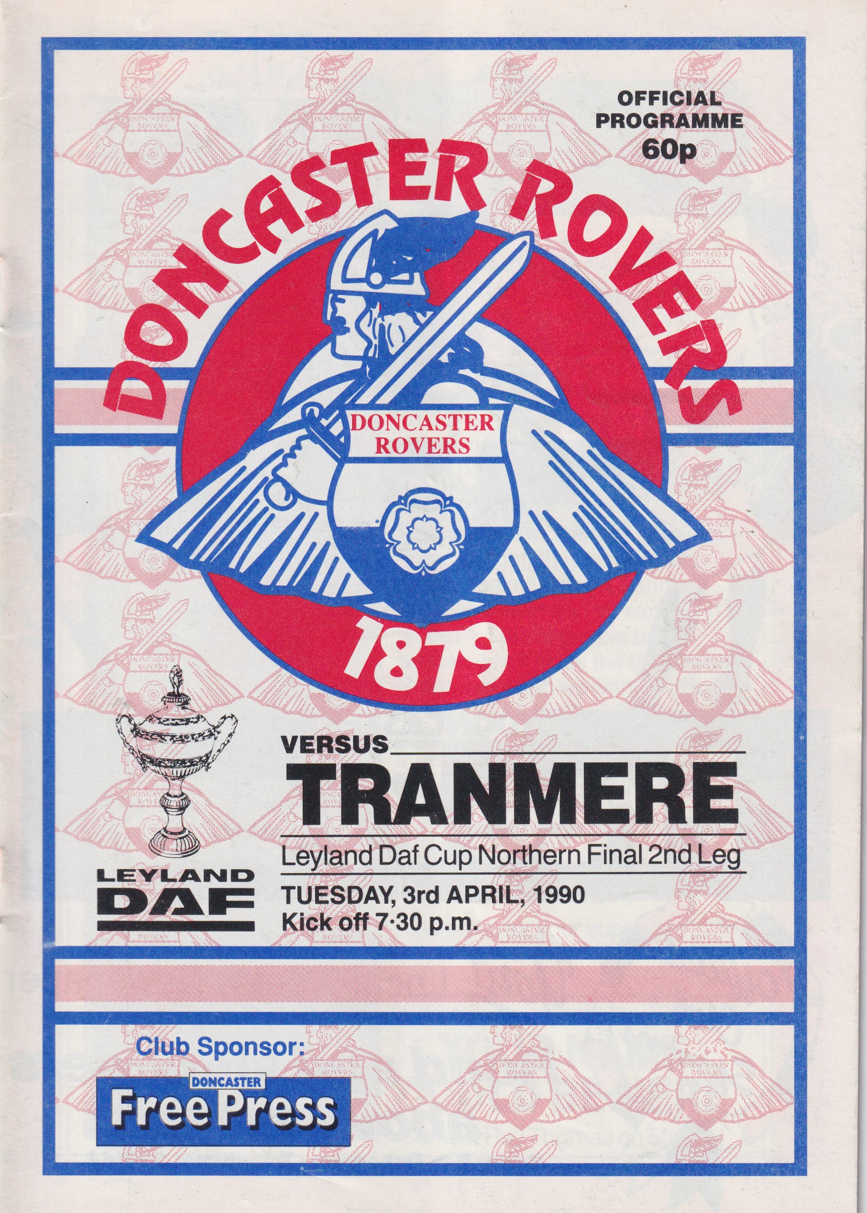 Match Programme for 03/04/1990