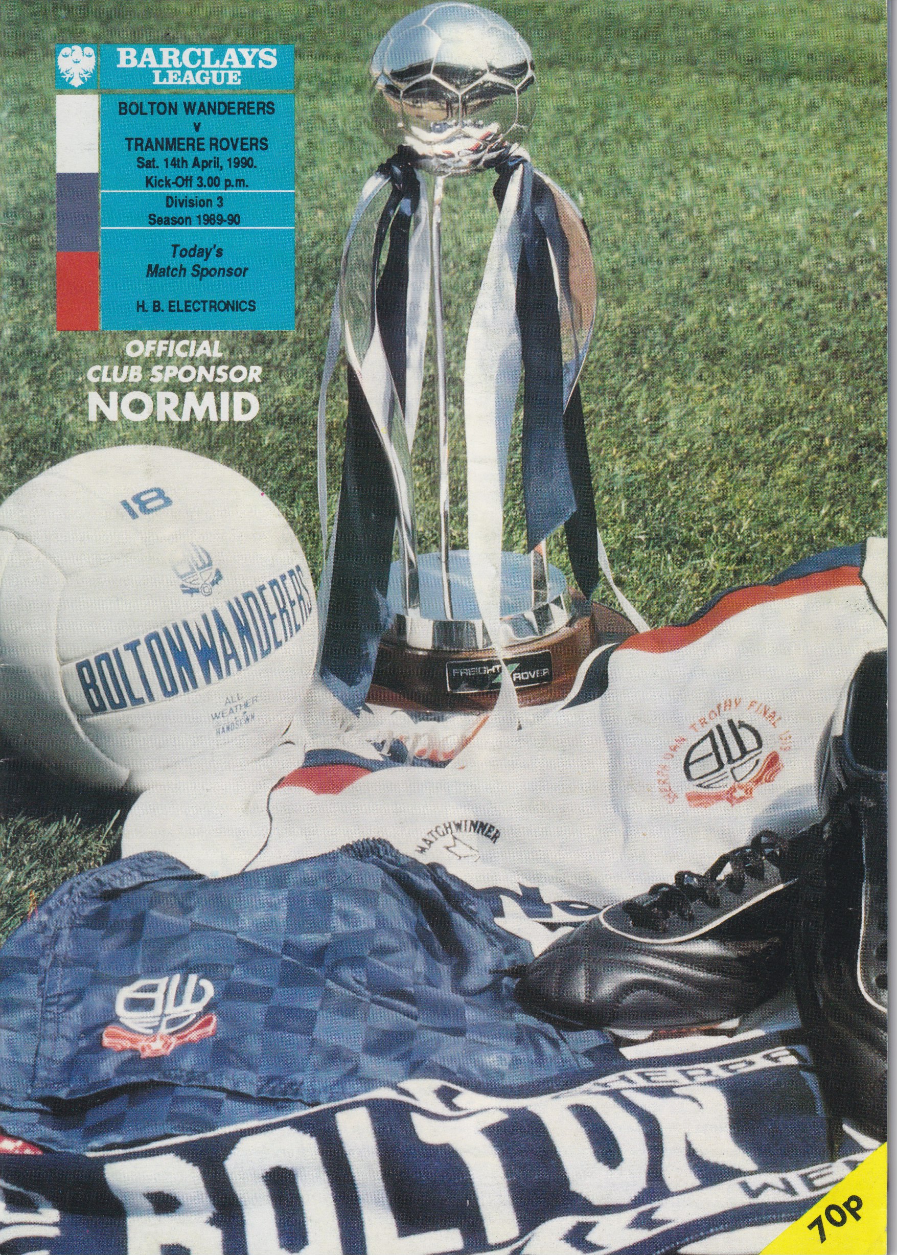 Match Programme for 14/04/1990