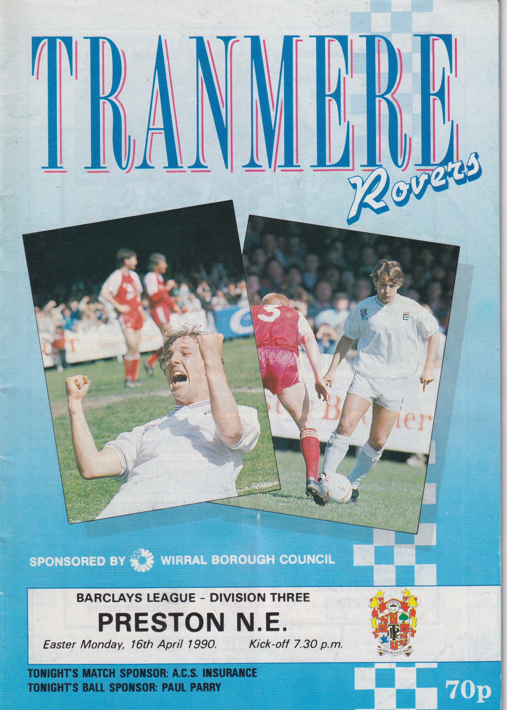 Match Programme for 16/04/1990