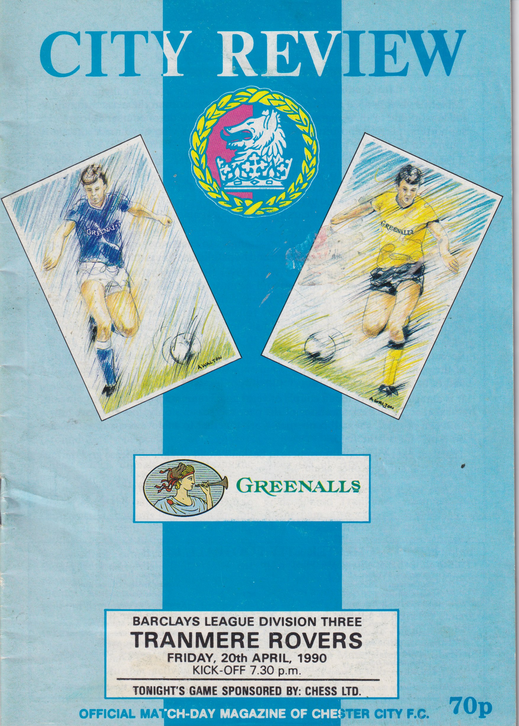 Match Programme for 20/04/1990