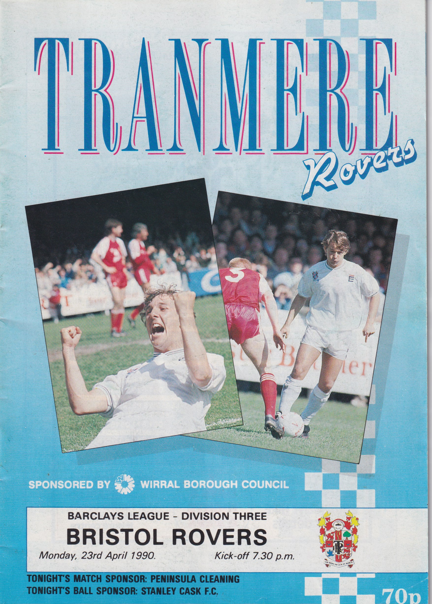 Match Programme for 23/04/1990