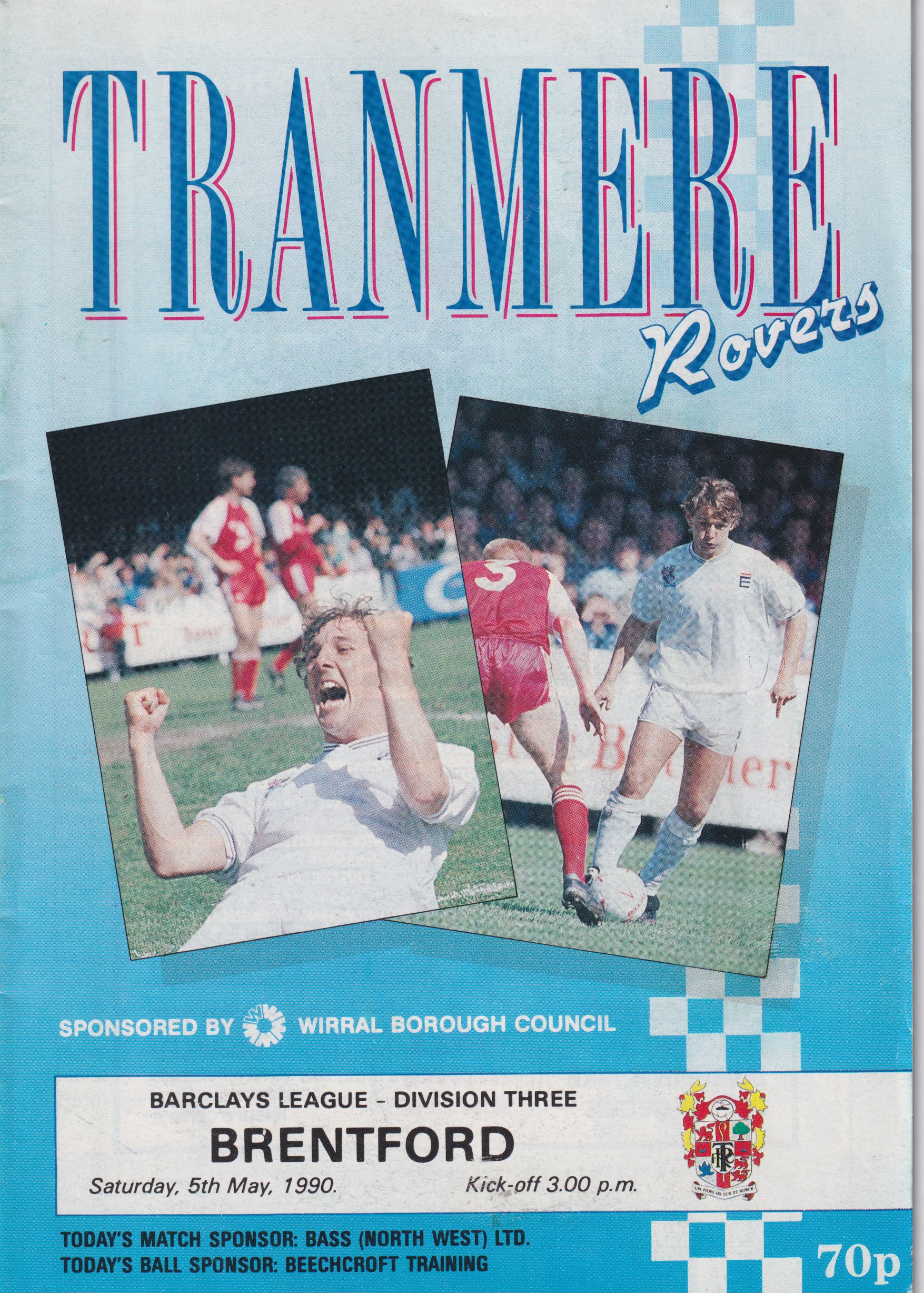 Match Programme for 05/05/1990