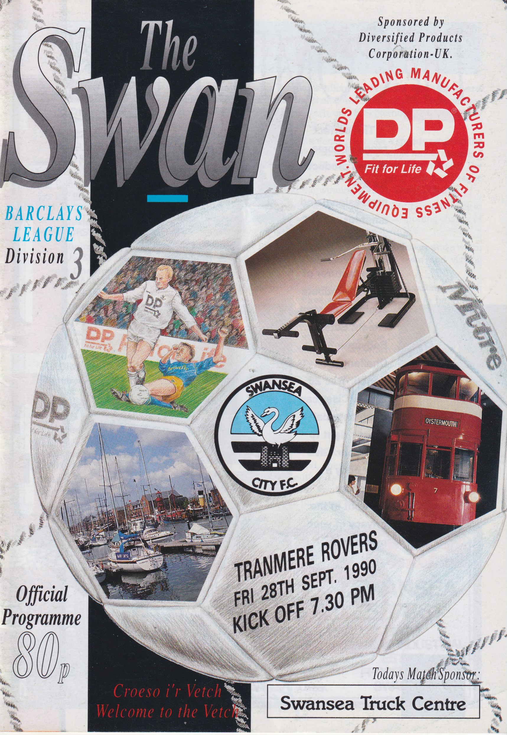 Match Programme for 28/09/1990