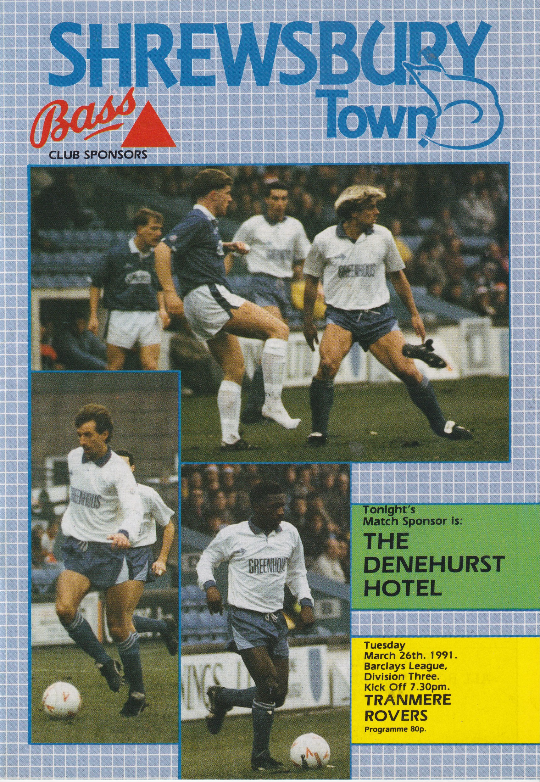 Match Programme for 26/03/1991