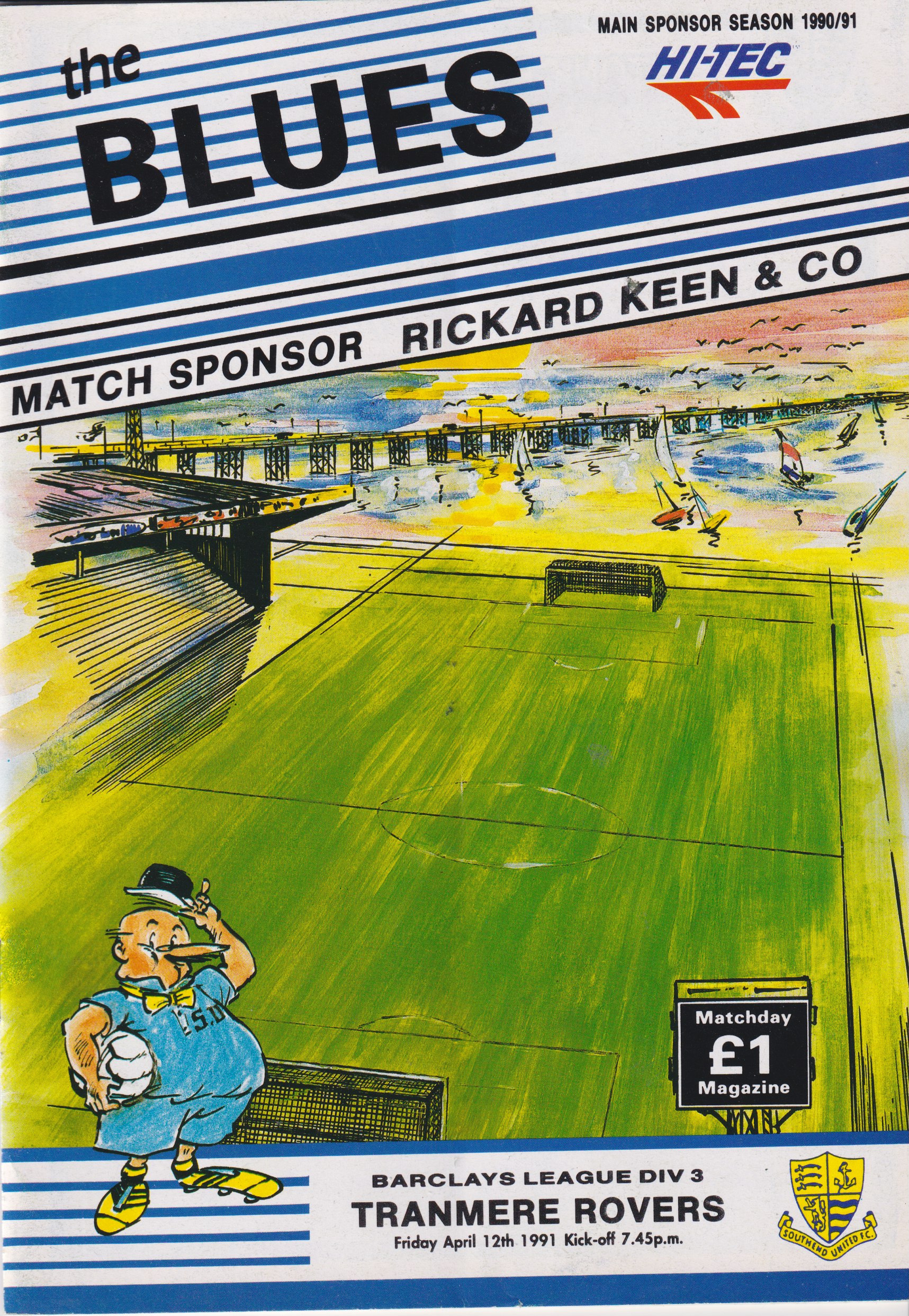 Match Programme for 12/04/1991