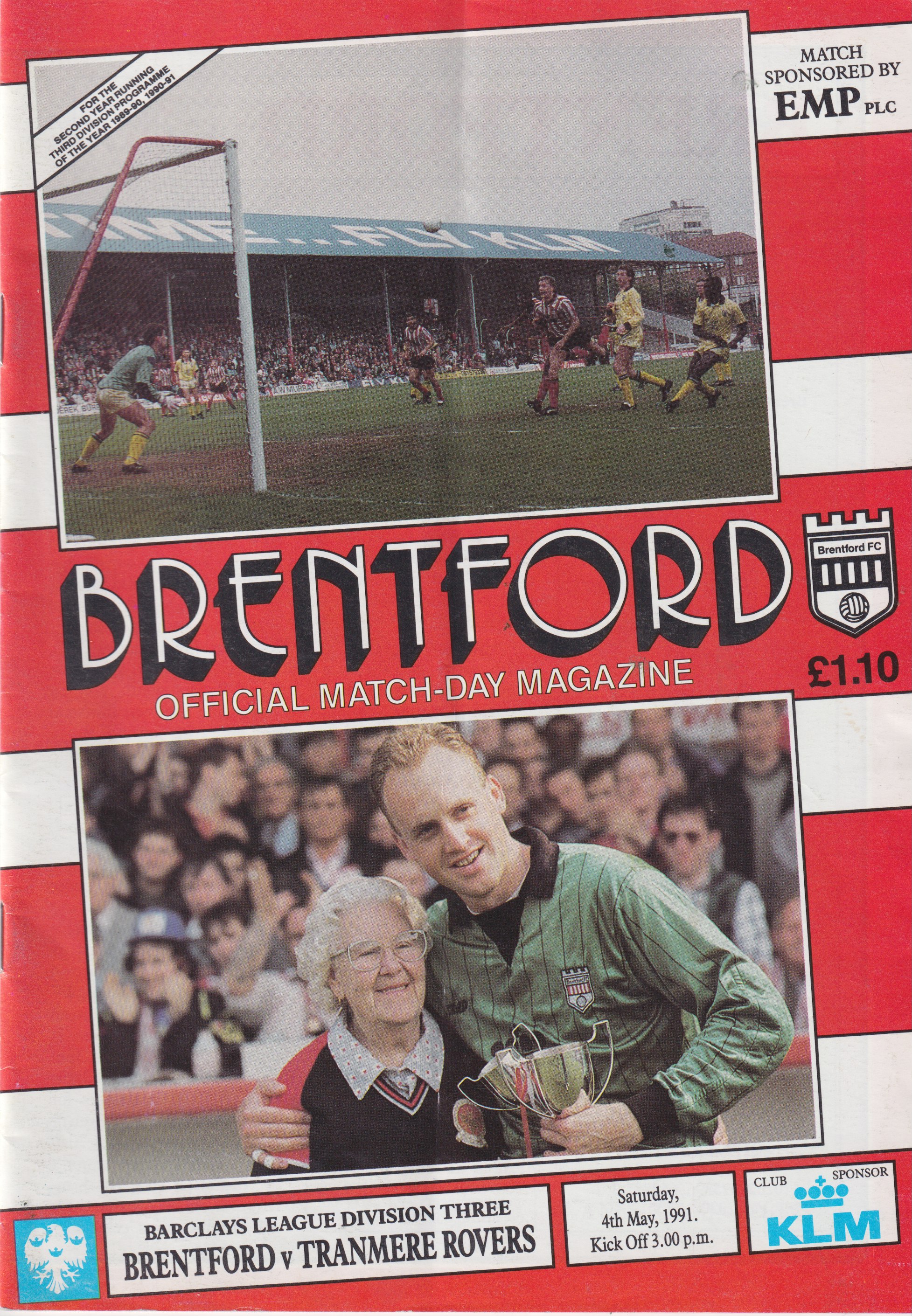 Match Programme for 04/05/1991