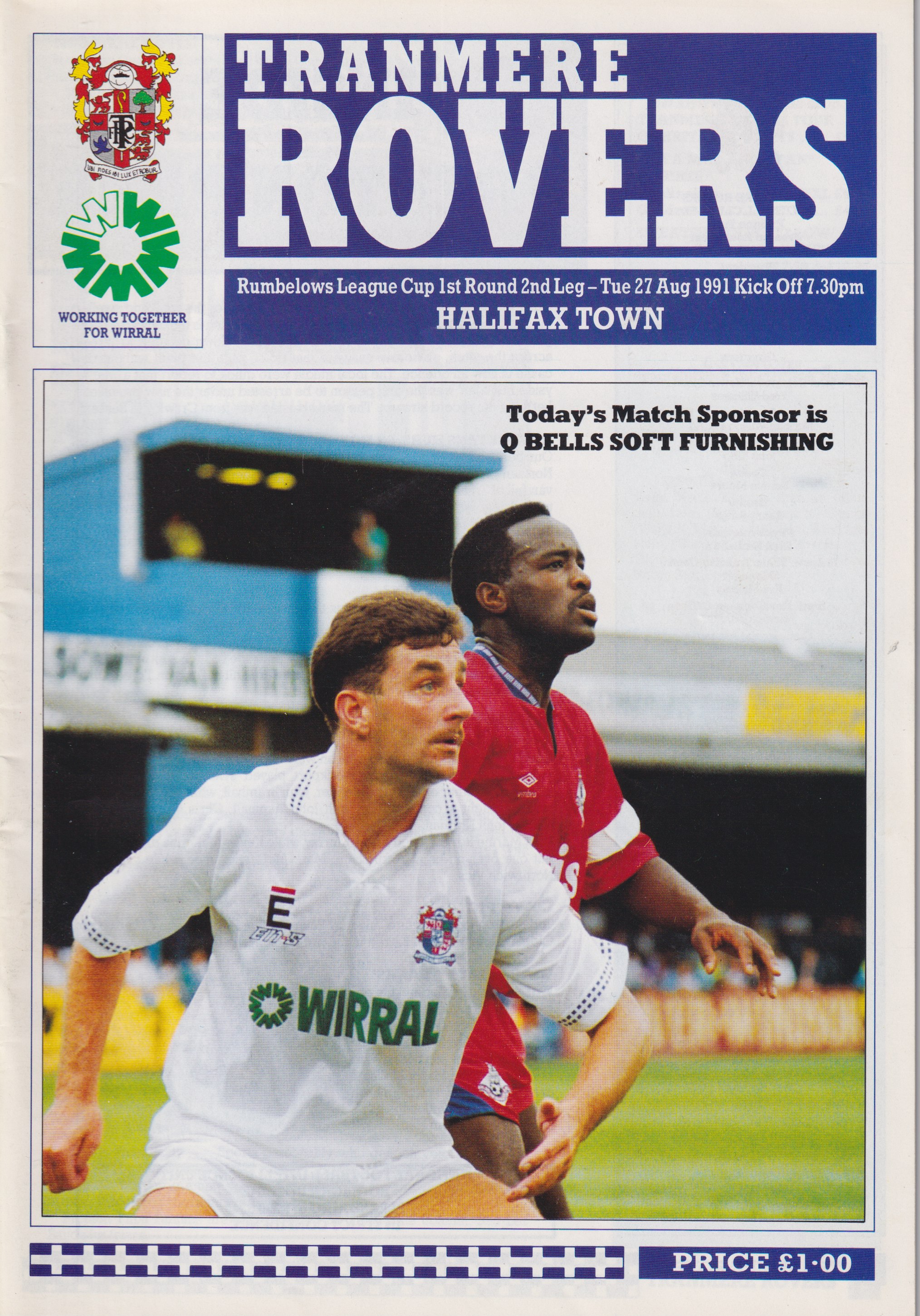 Match Programme for 27/08/1991