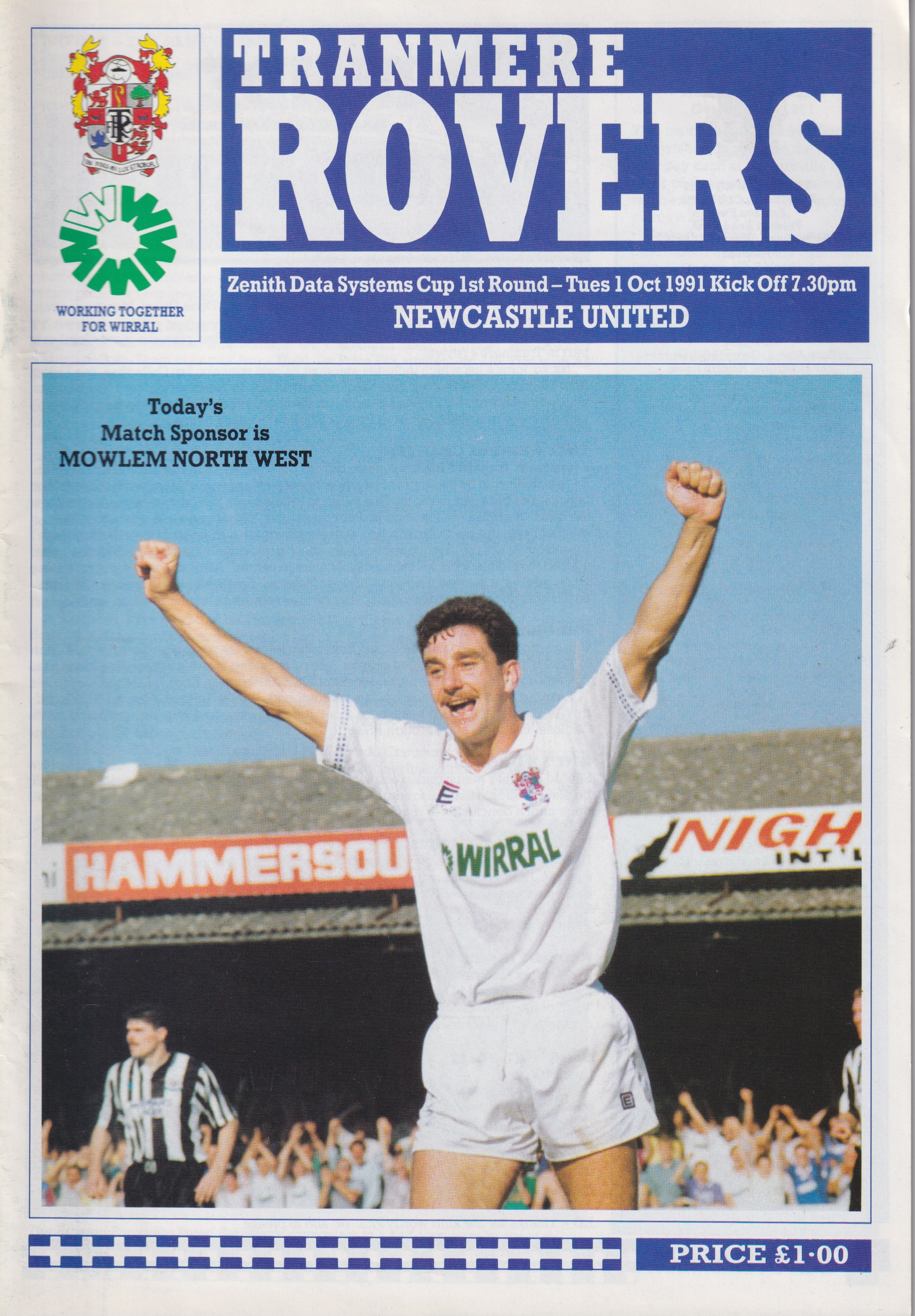Match Programme for 01/10/1991