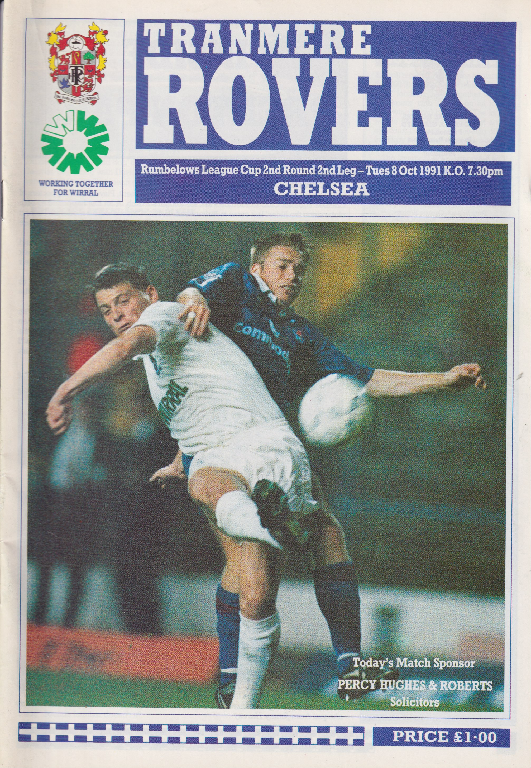 Match Programme for 08/10/1991
