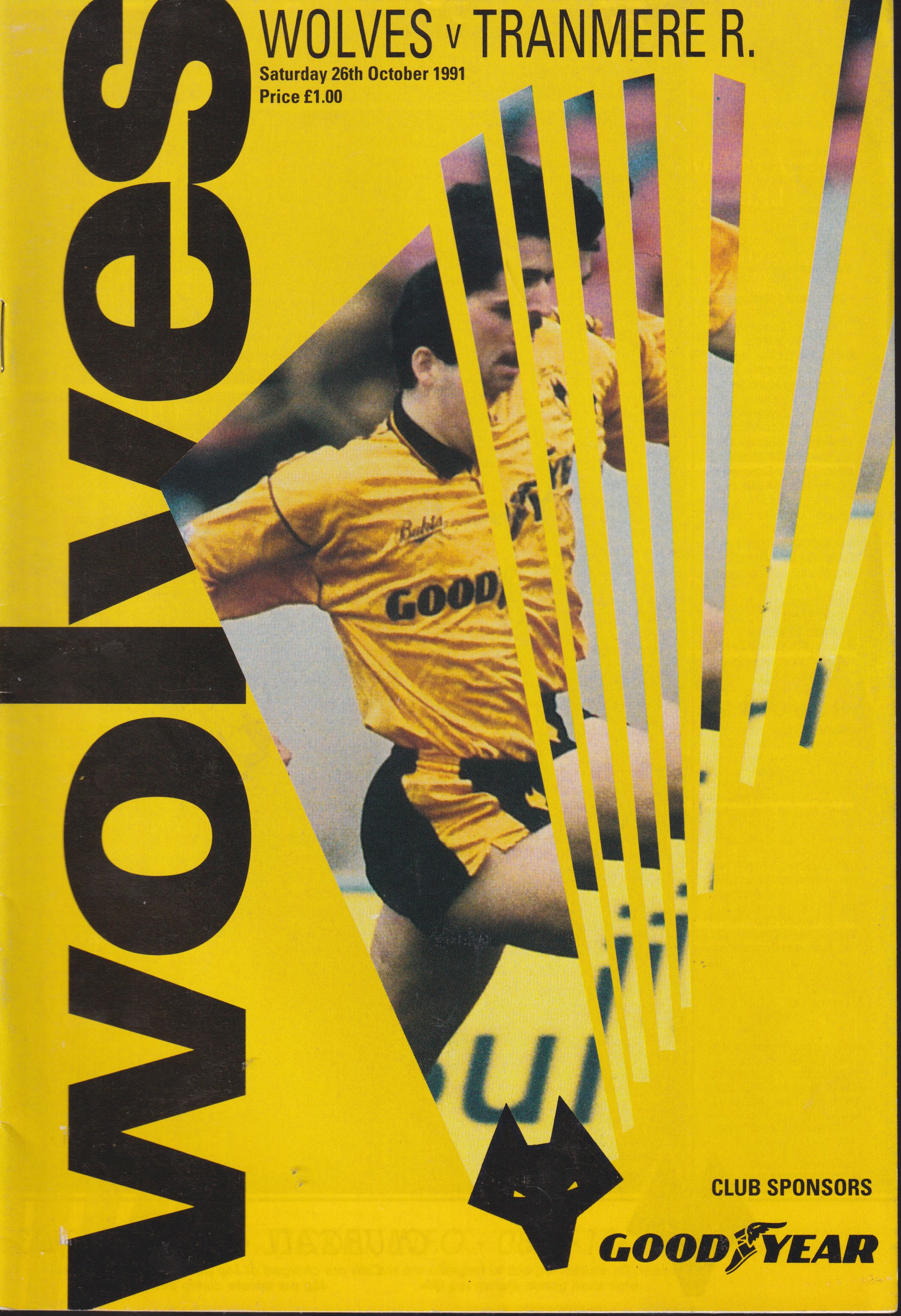 Match Programme for 26/10/1991