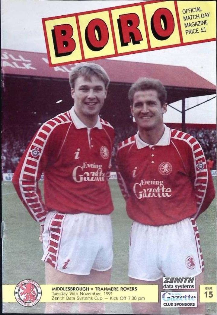 Match Programme for 26/11/1991