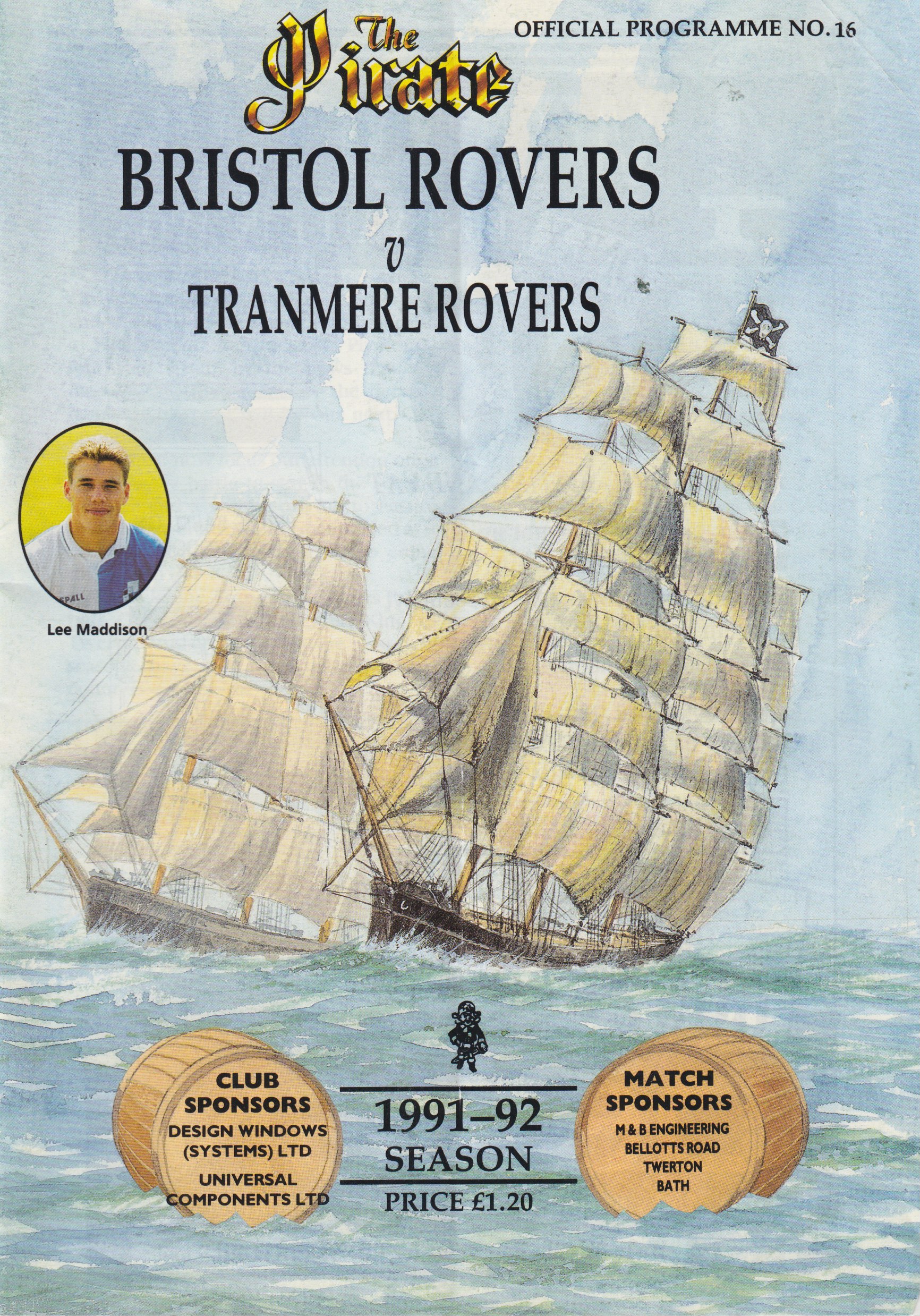 Match Programme for 11/01/1992