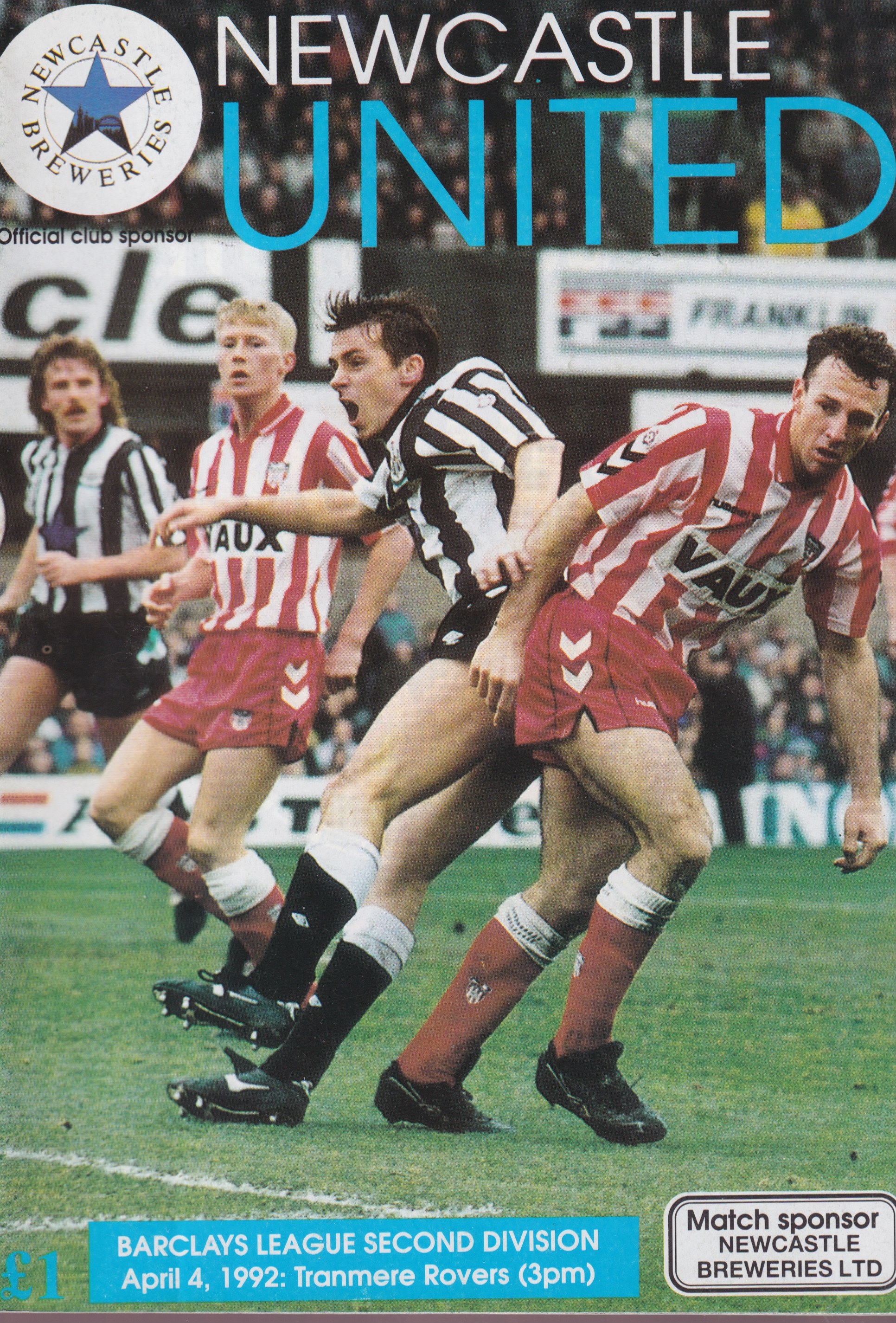 Match Programme for 04/04/1992