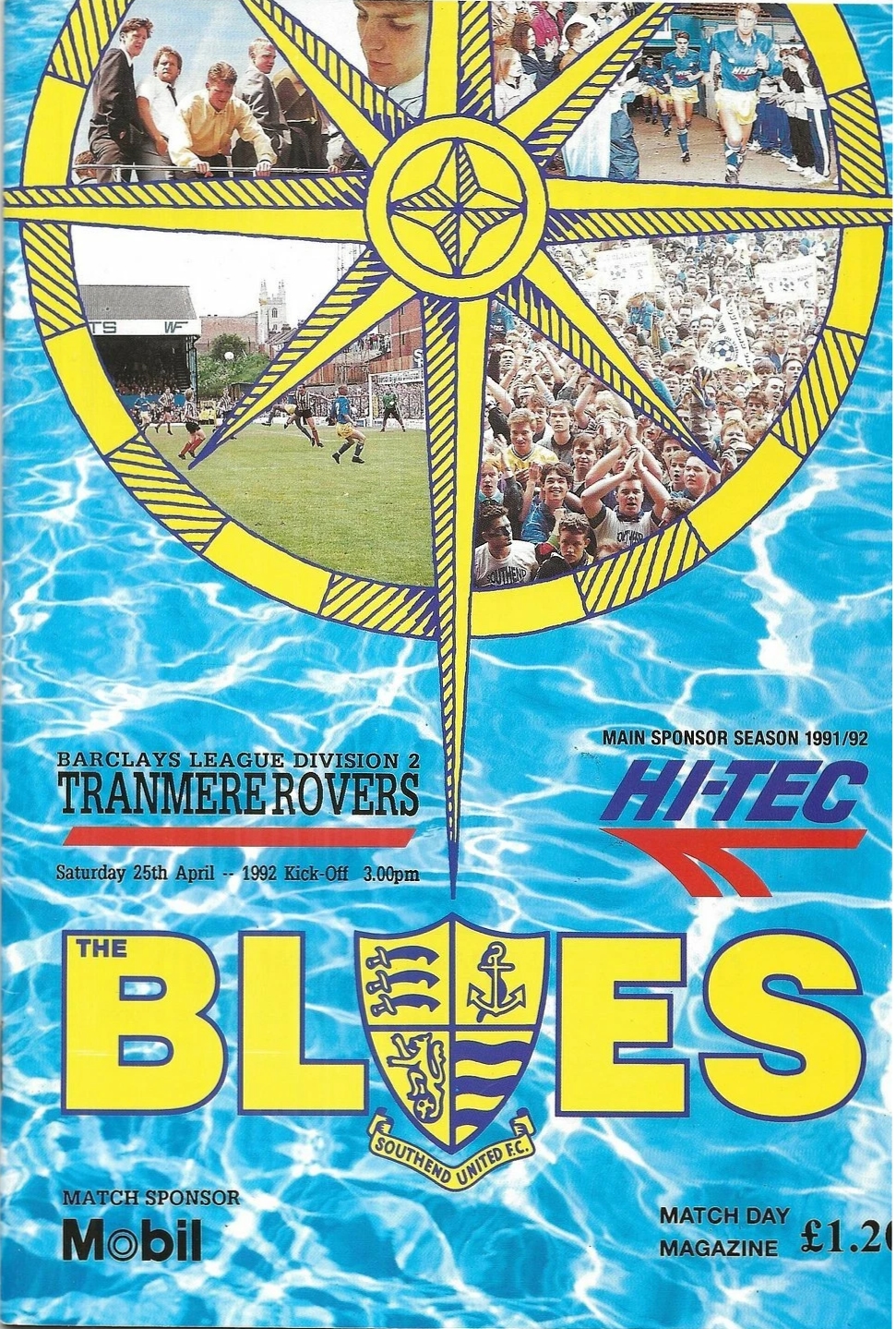 Match Programme for 25/04/1992