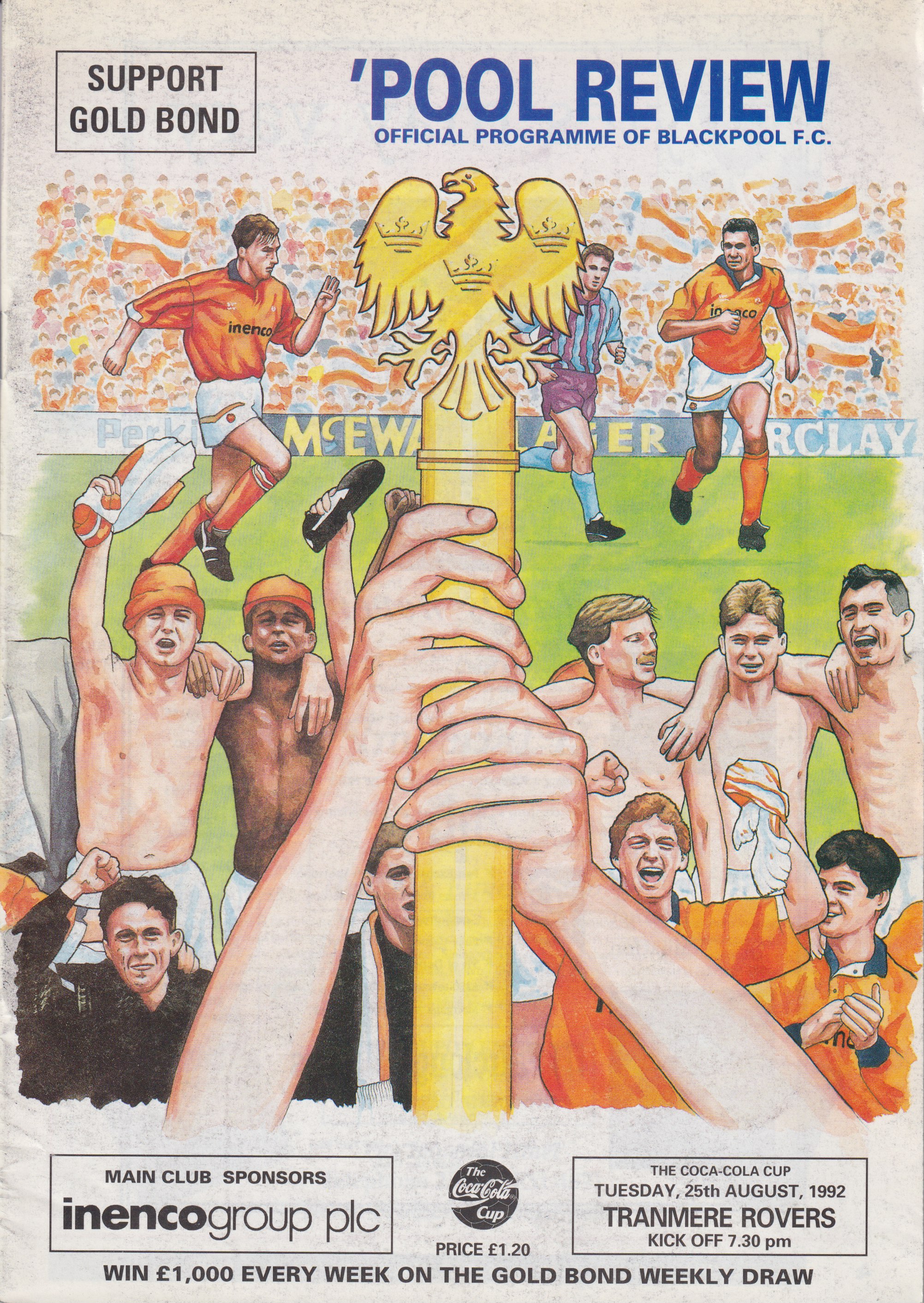 Match Programme for 25/08/1992
